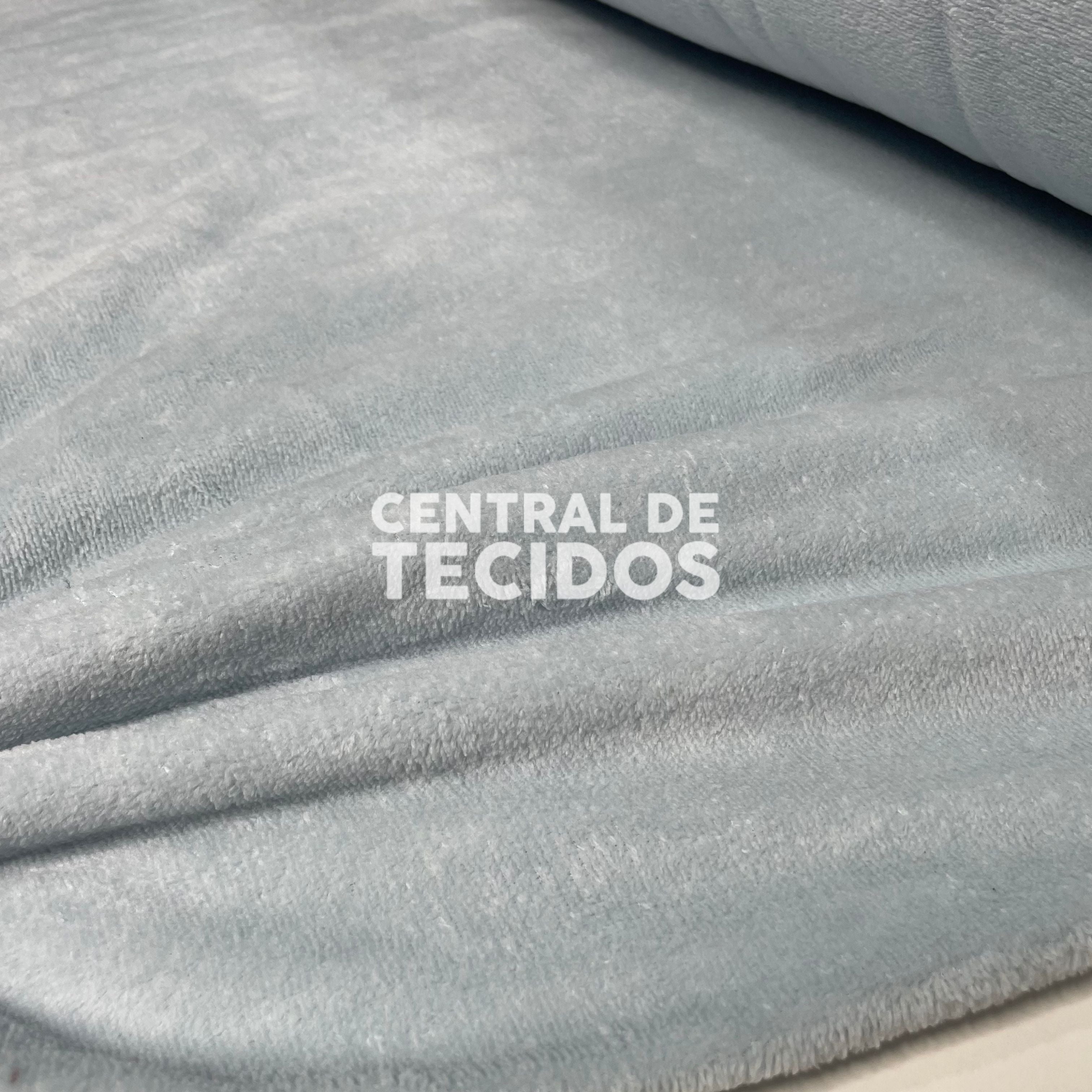 Fleece Liso Azul Bebê