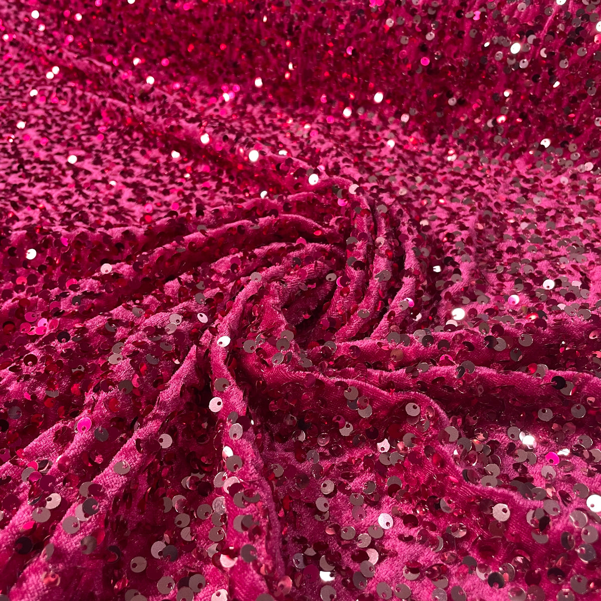 Veludo Paetê Degradê Rosa e Prata