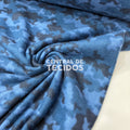 Soft Térmico Xadrez Camuflado Tons de Azul