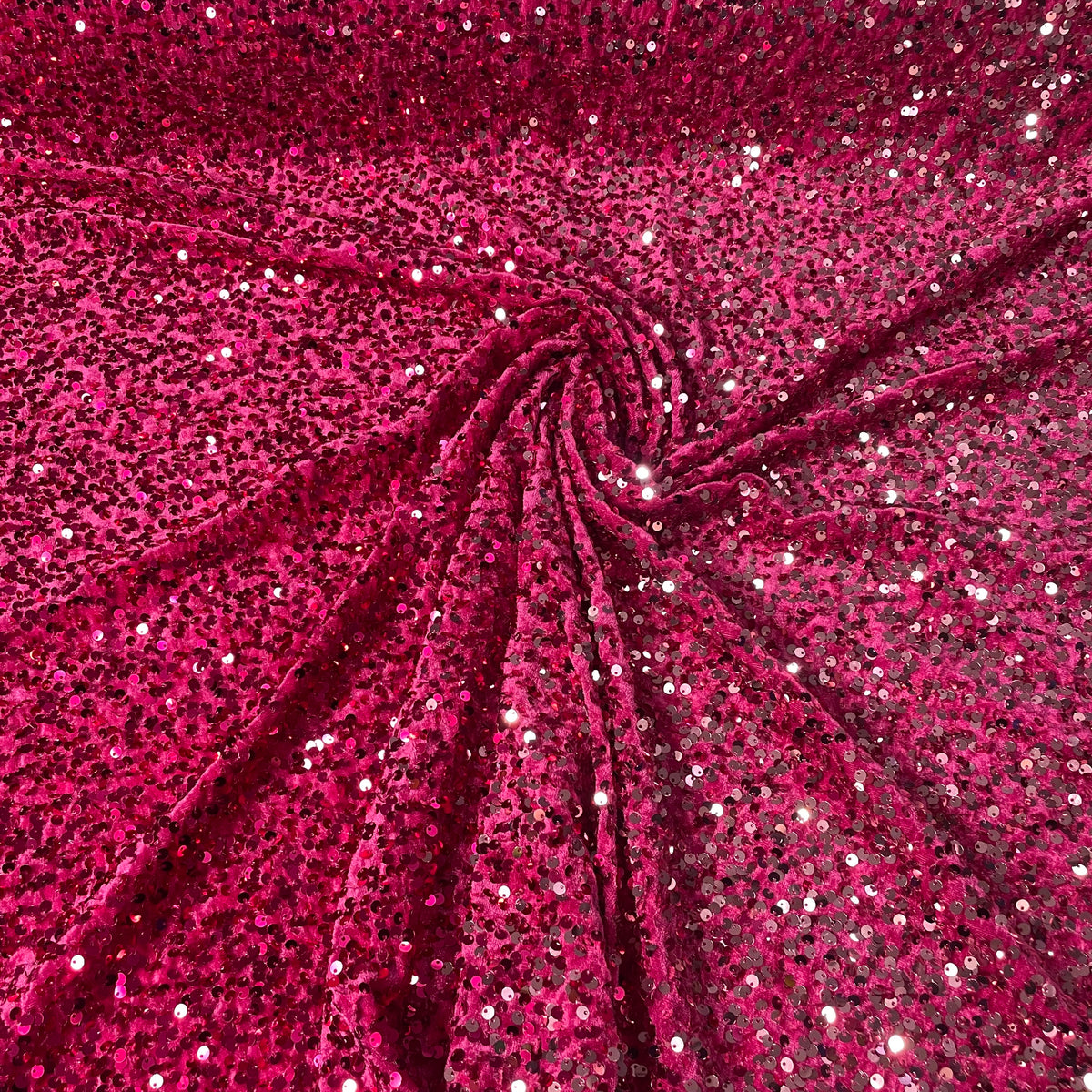 Veludo Paetê Degradê Rosa e Prata