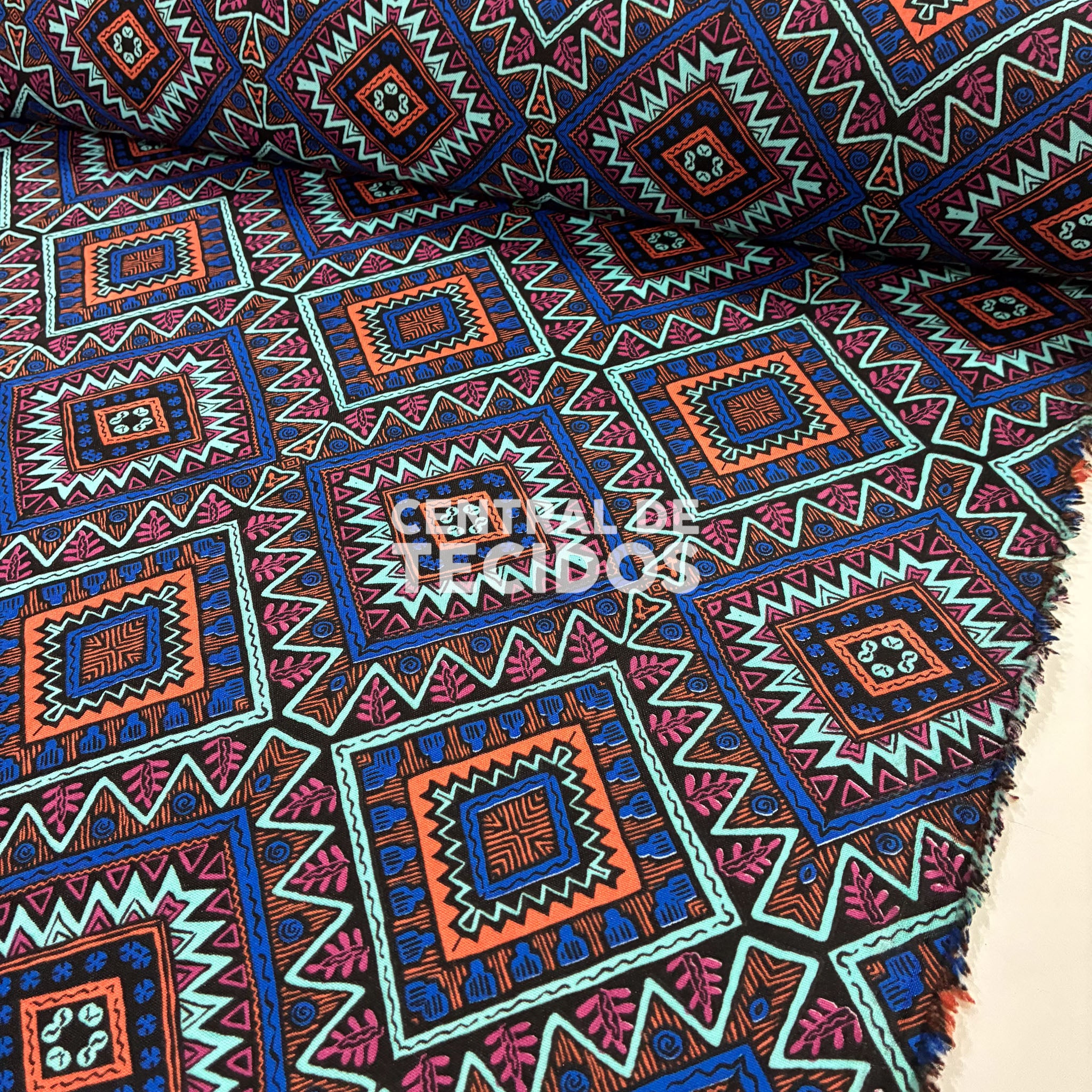 Oxford Étnico Mosaico de Quadrados
