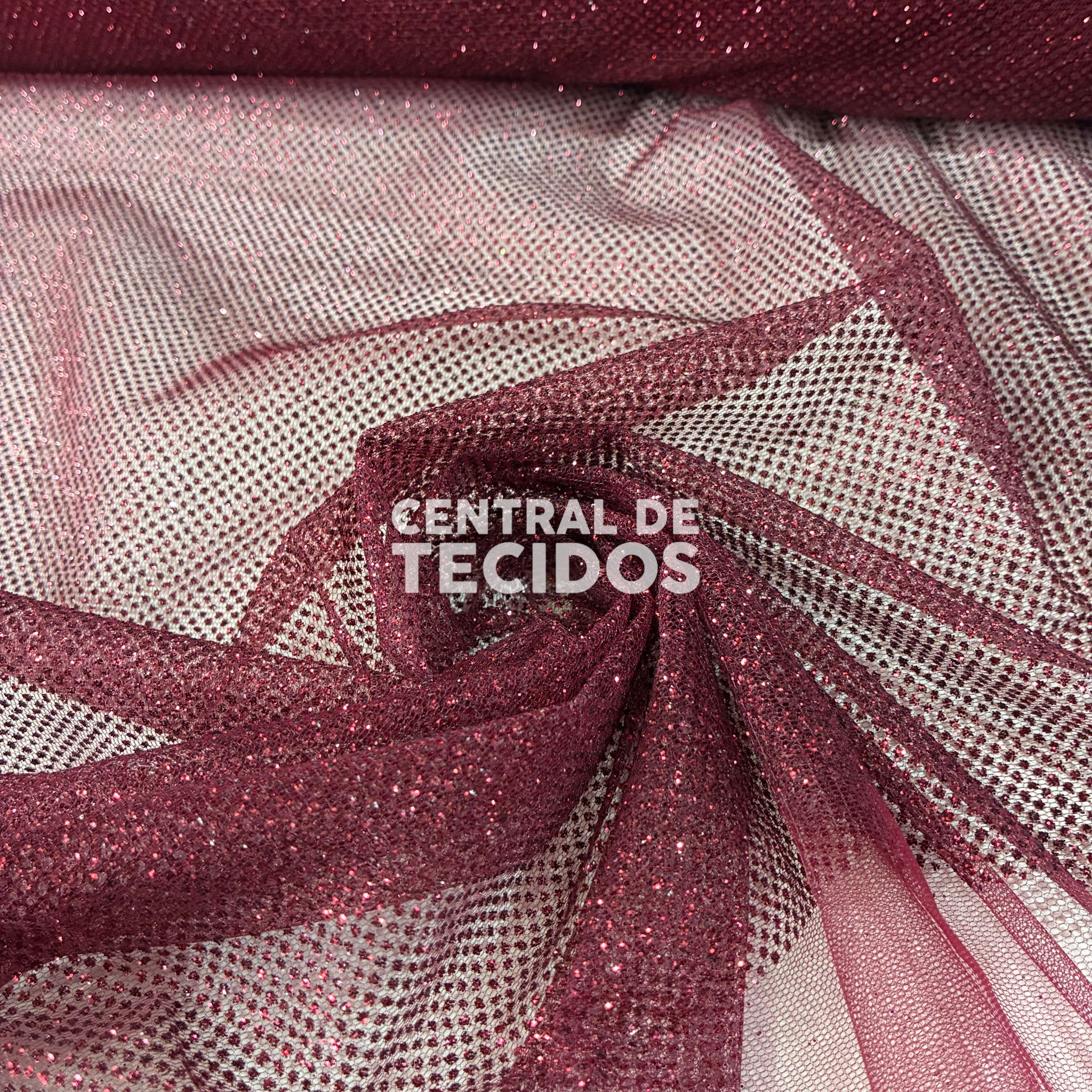 Tule Glitter Firework Bordeaux