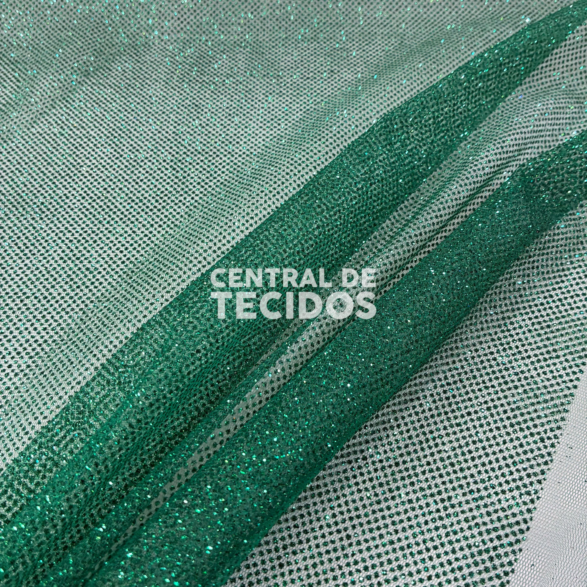Tule Glitter Firework Verde