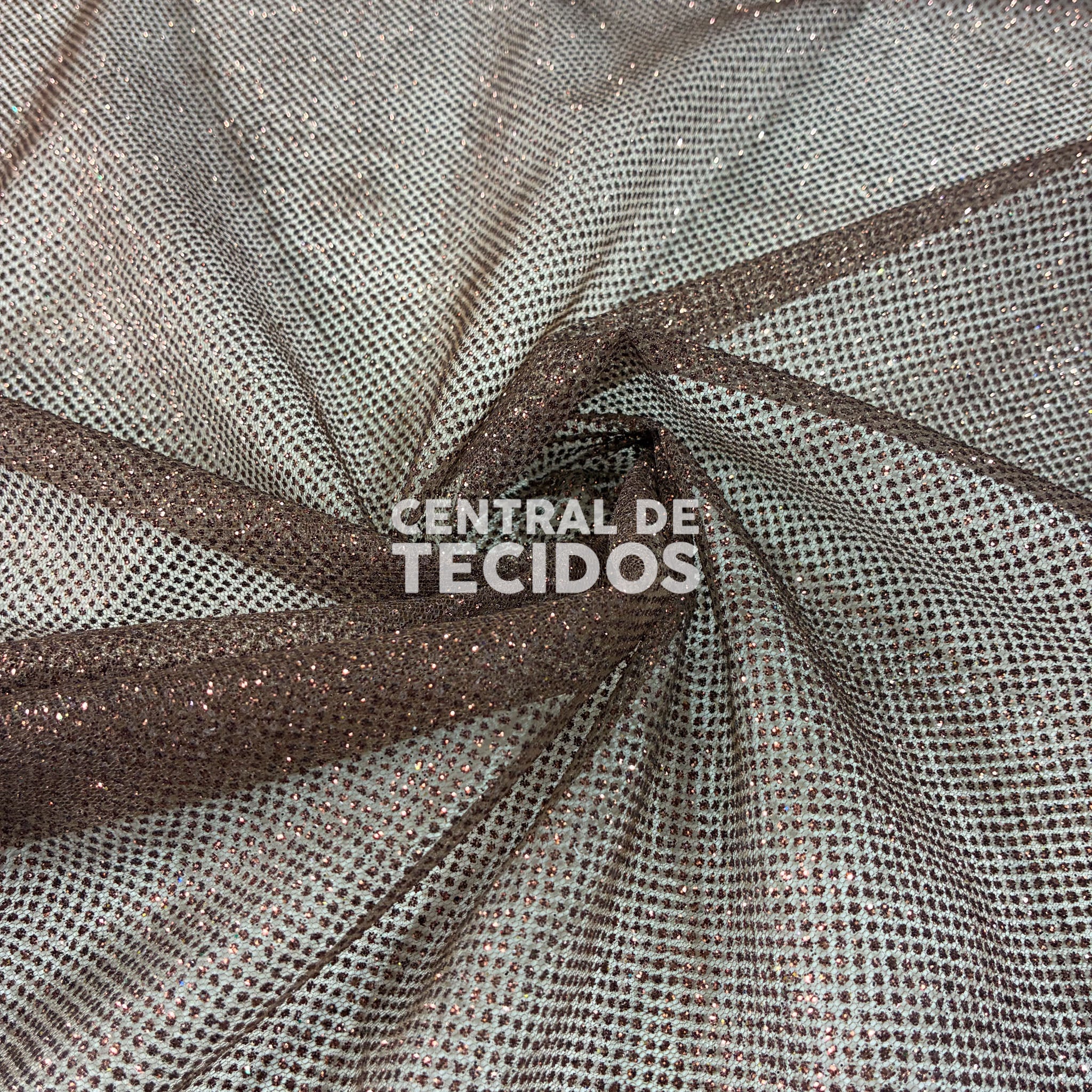 Tule Glitter Firework Marrom