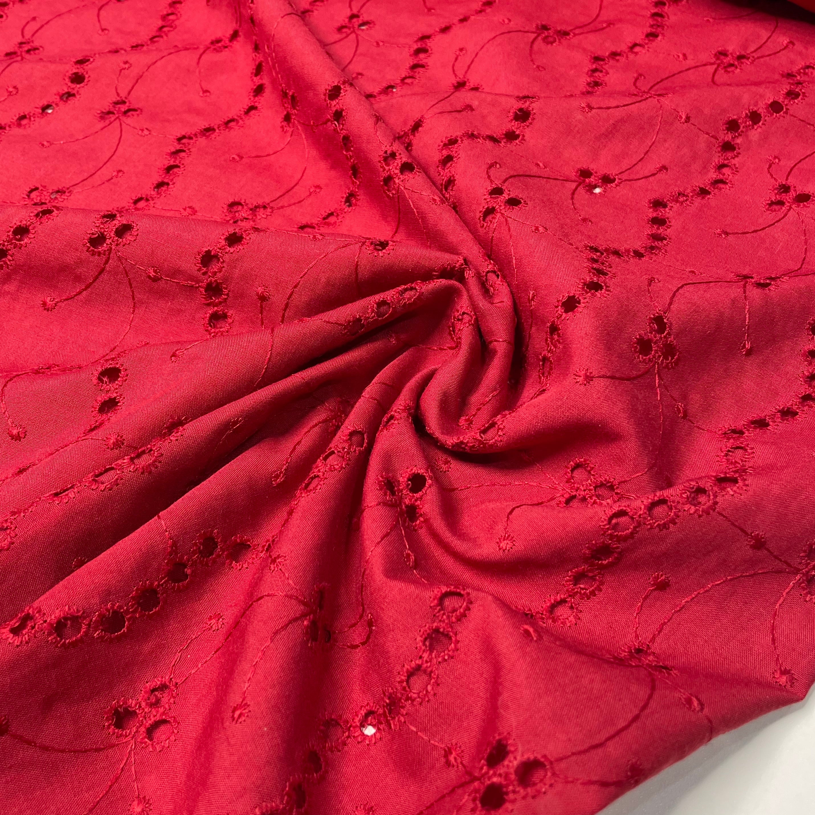 Laise Bordado Vermelho Bordô