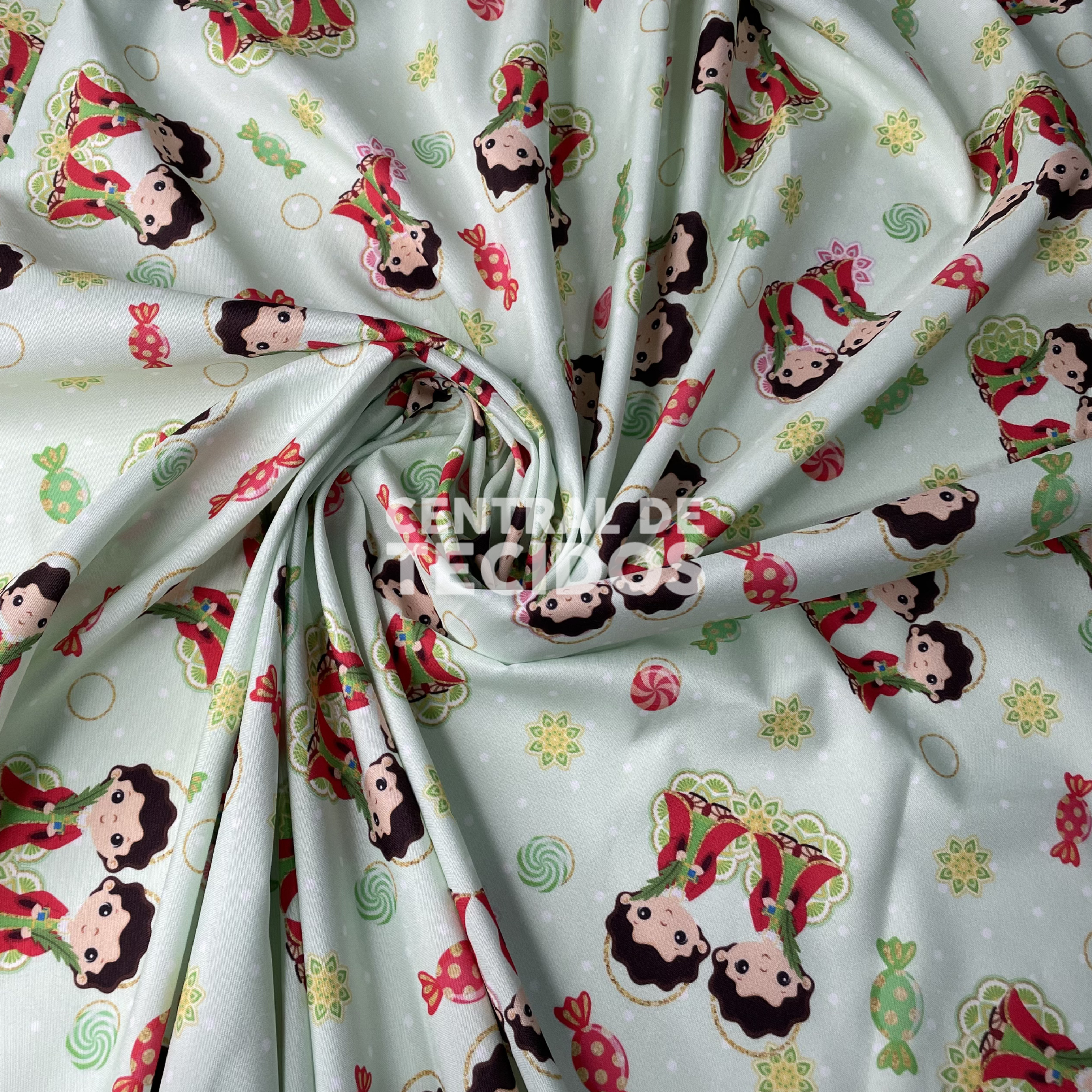 Microsuede Estampado Digital Cosme e Damião Infantil