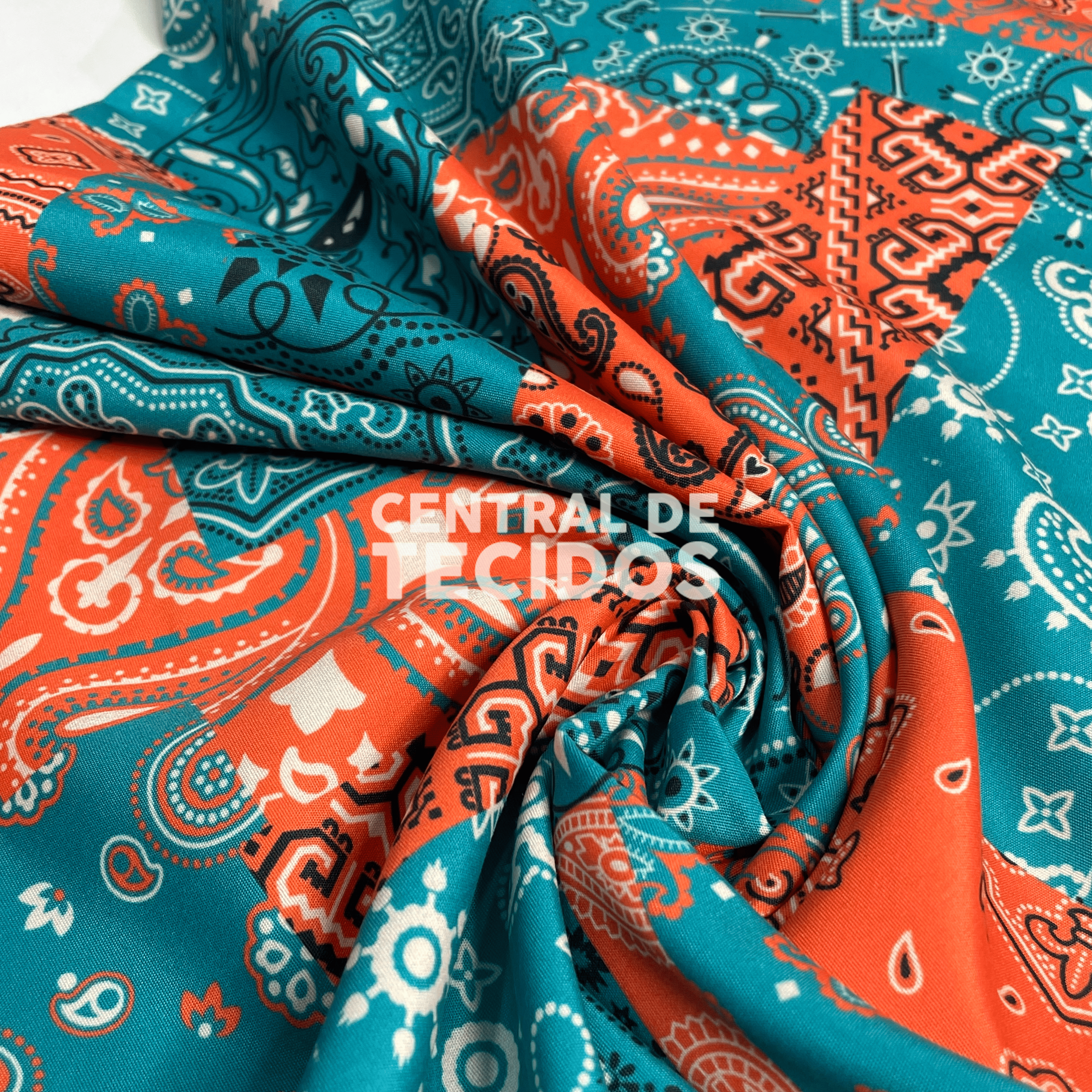 Microtel Digital Paisley Coral