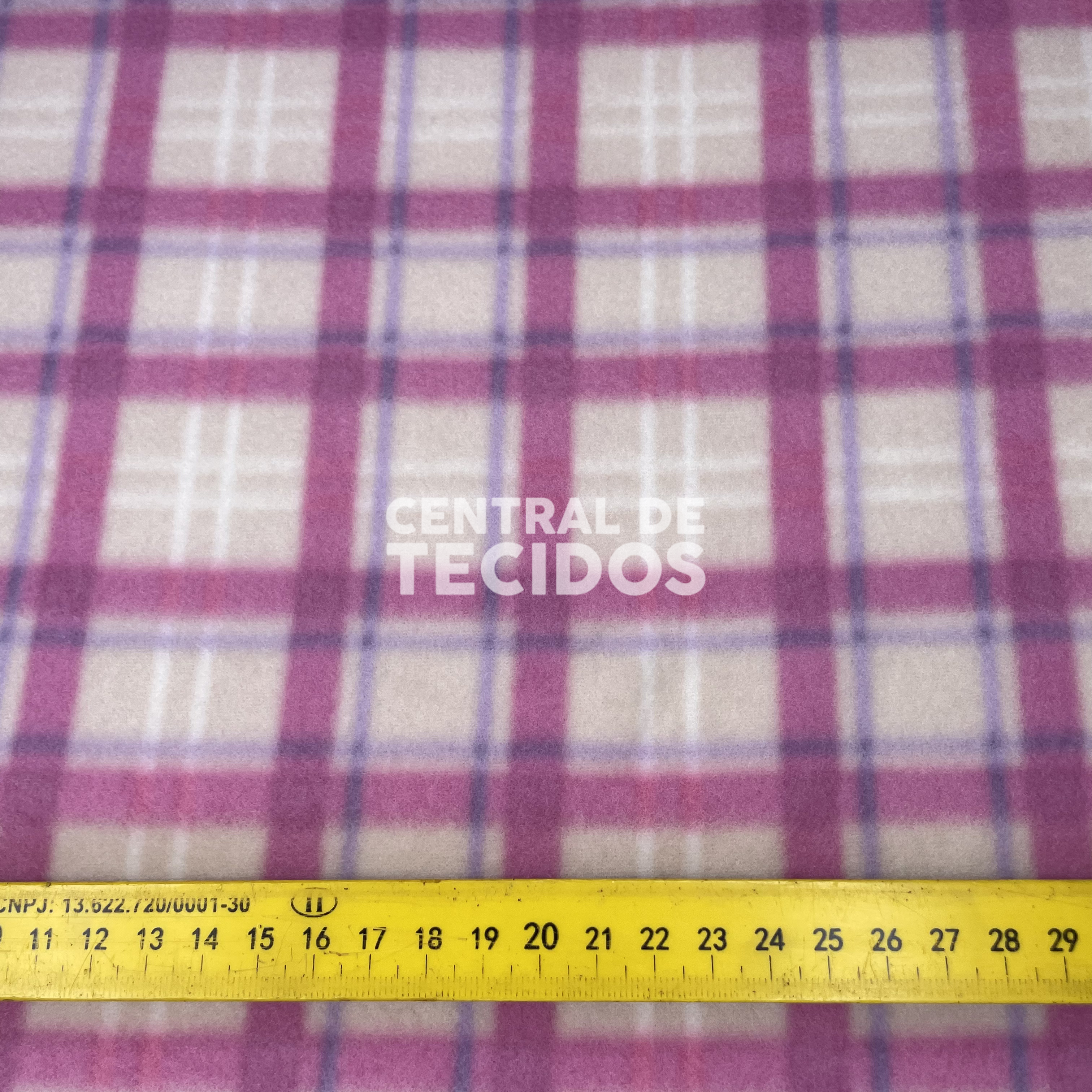 Soft Térmico Xadrez Rosa e Creme