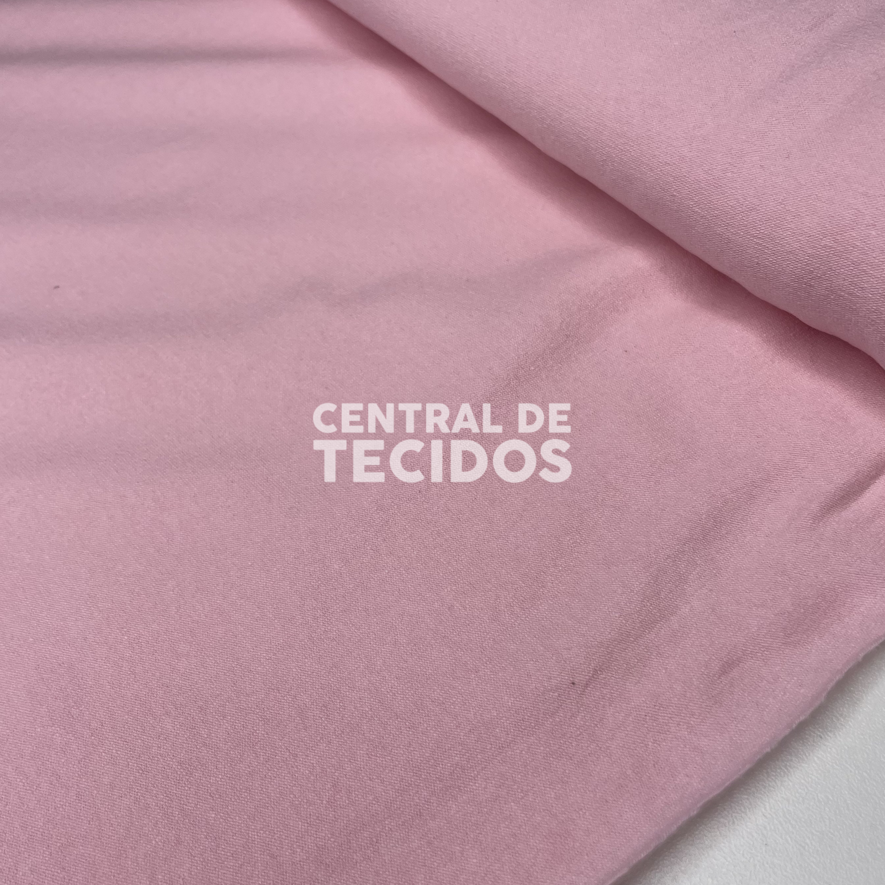 Malha Cotton Lisa Rosa Bebê
