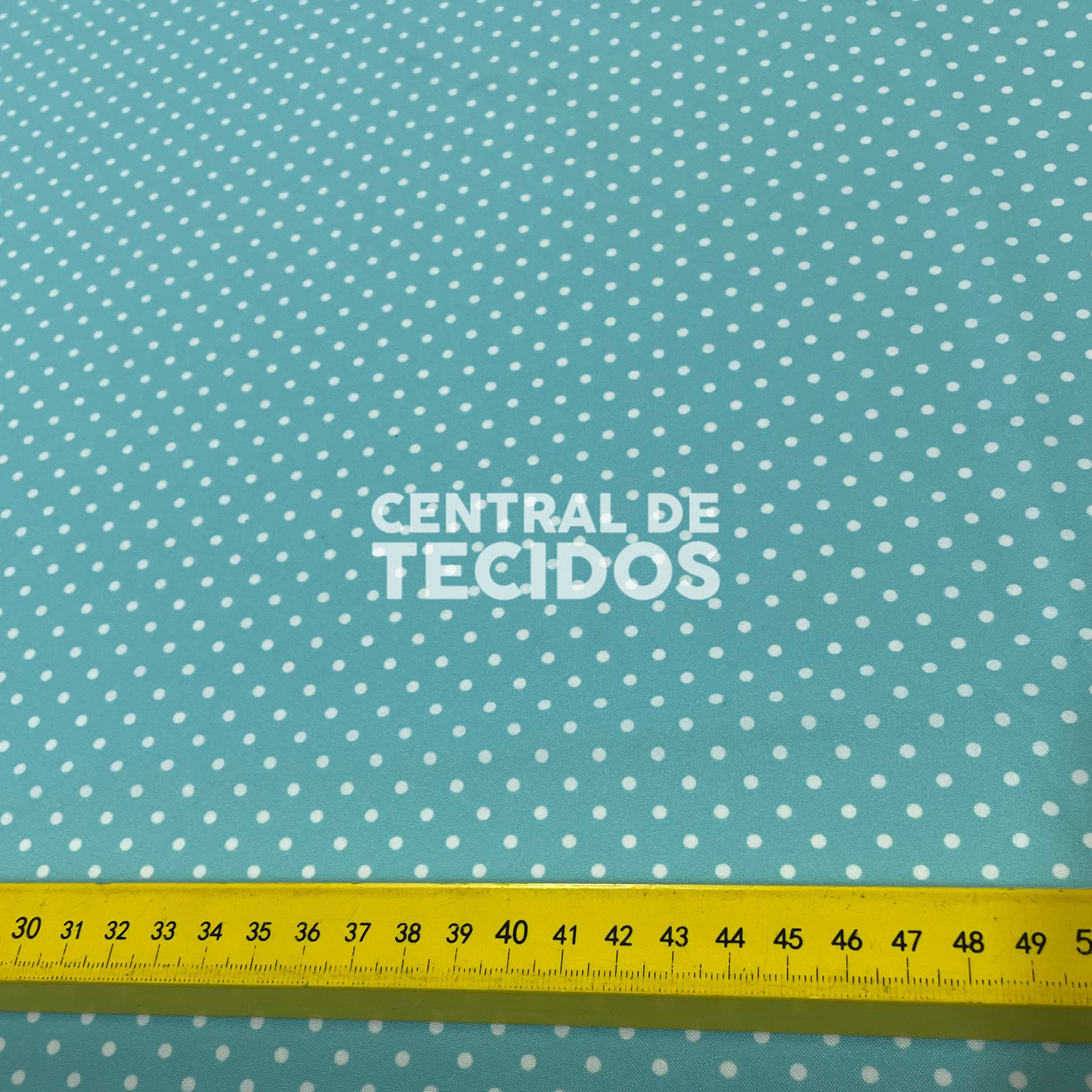 Oxfordine Digital Poá 3mm Fundo Verde Menta