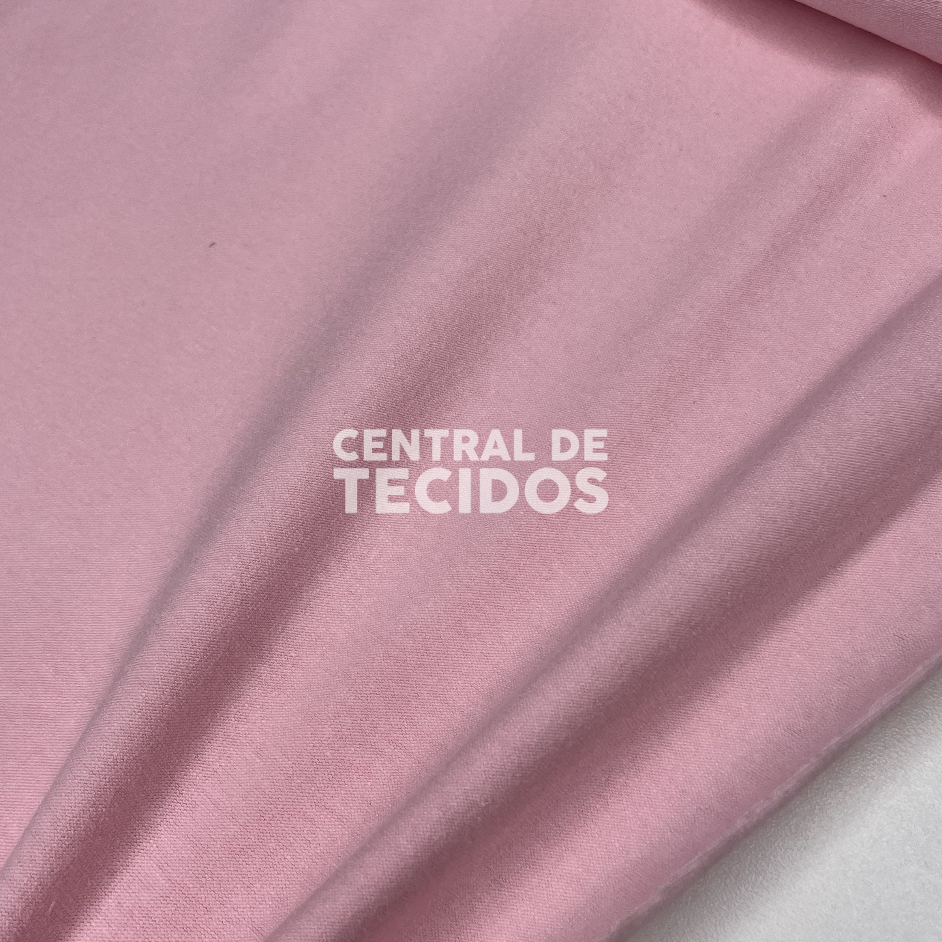 Malha Cotton Lisa Rosa Bebê