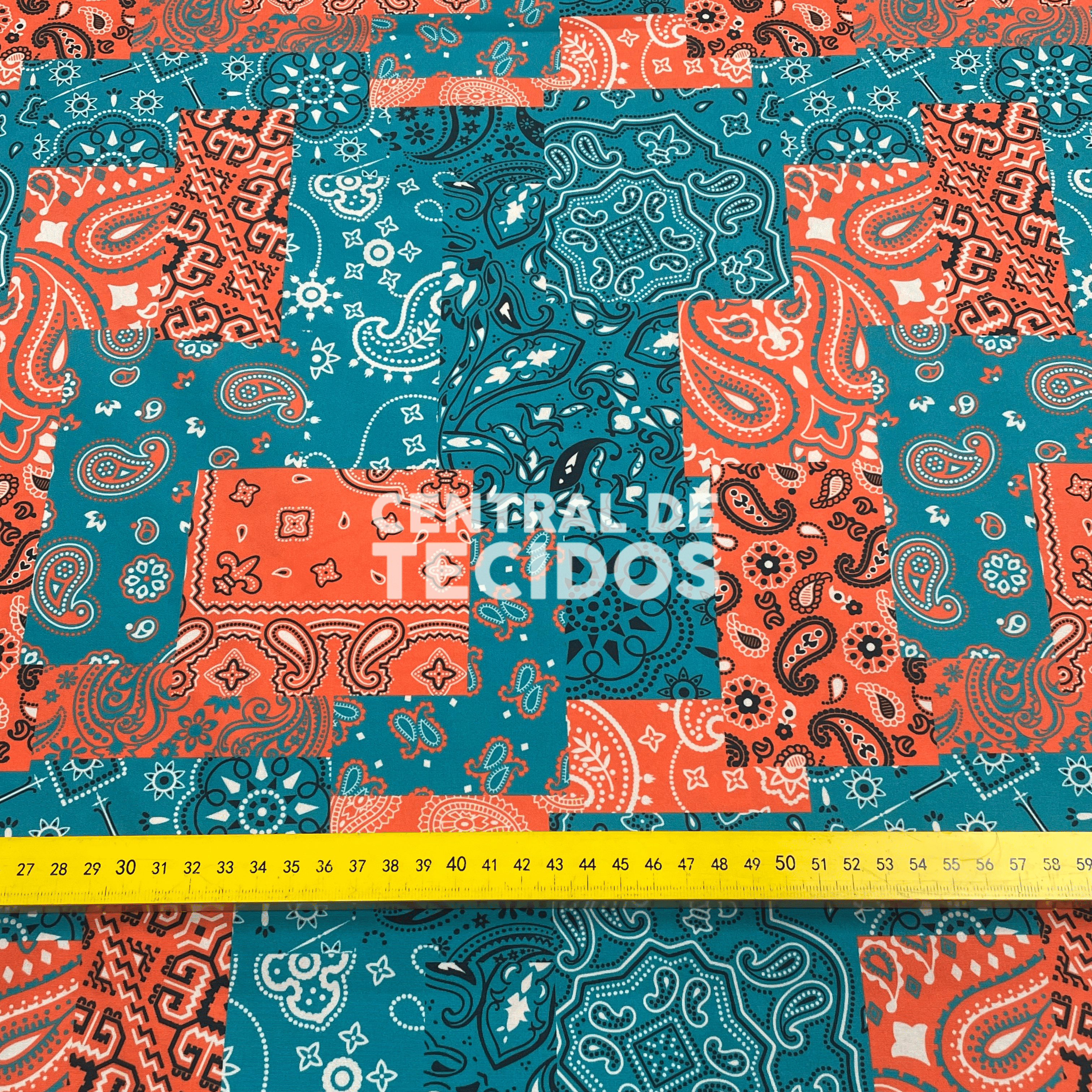 Microtel Digital Paisley Coral