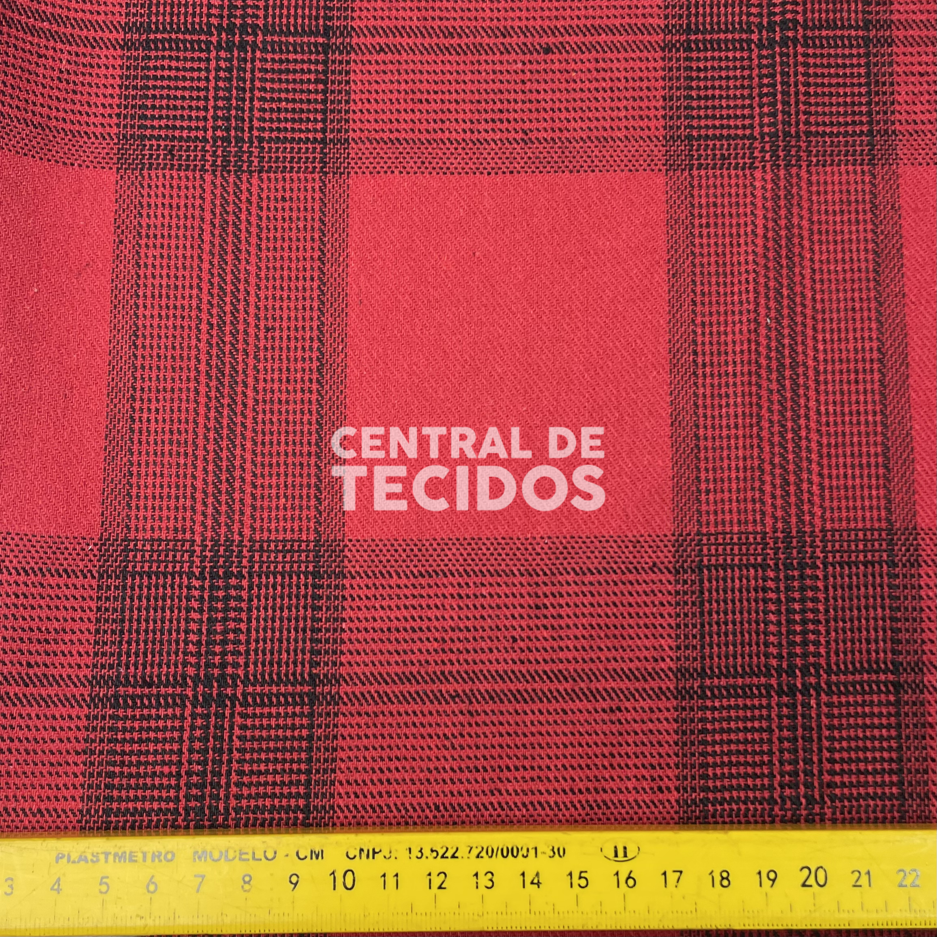 Flanela Felpada Vermelho e Preto G
