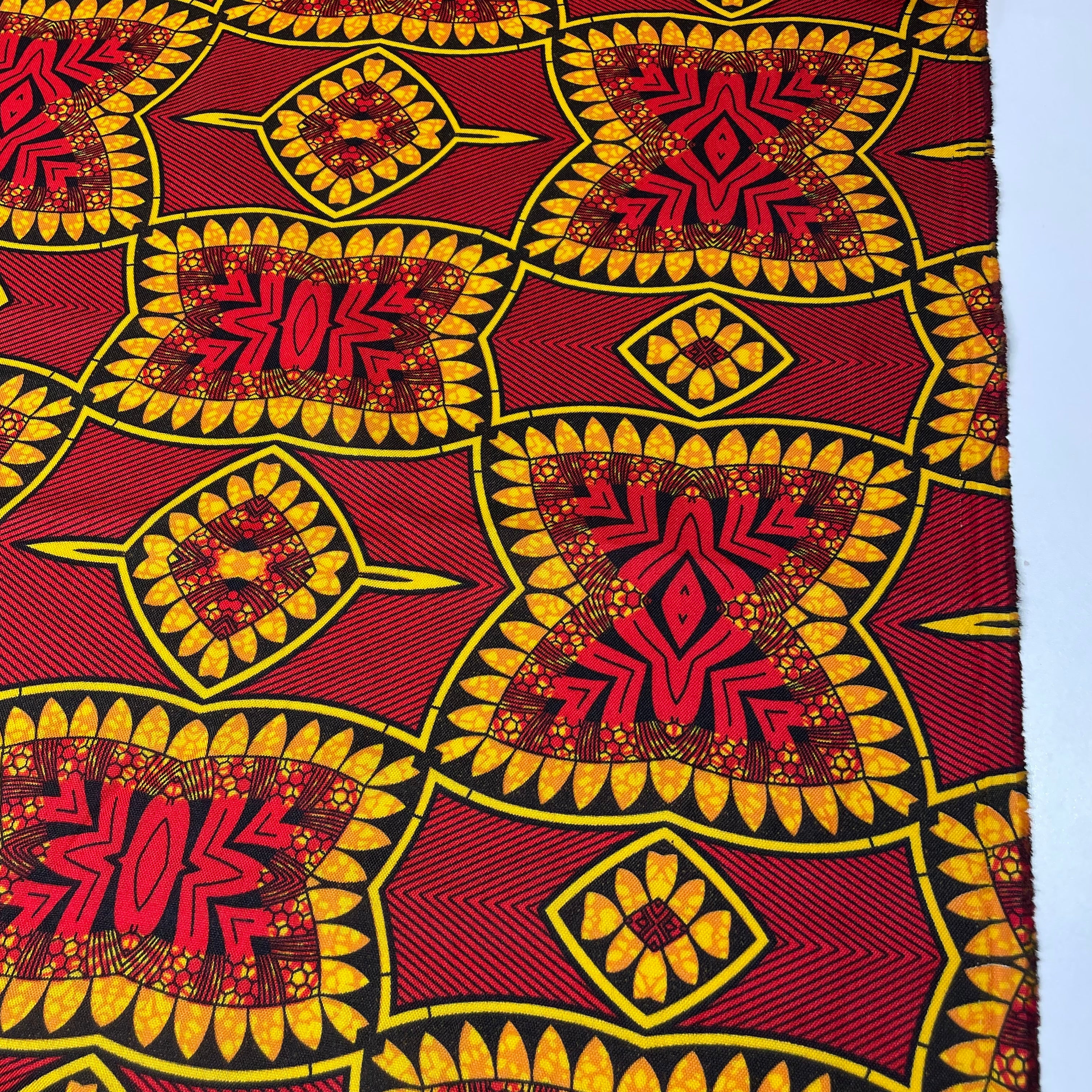 Oxford Étnico Esmeralda Amarelo e Vermelho
