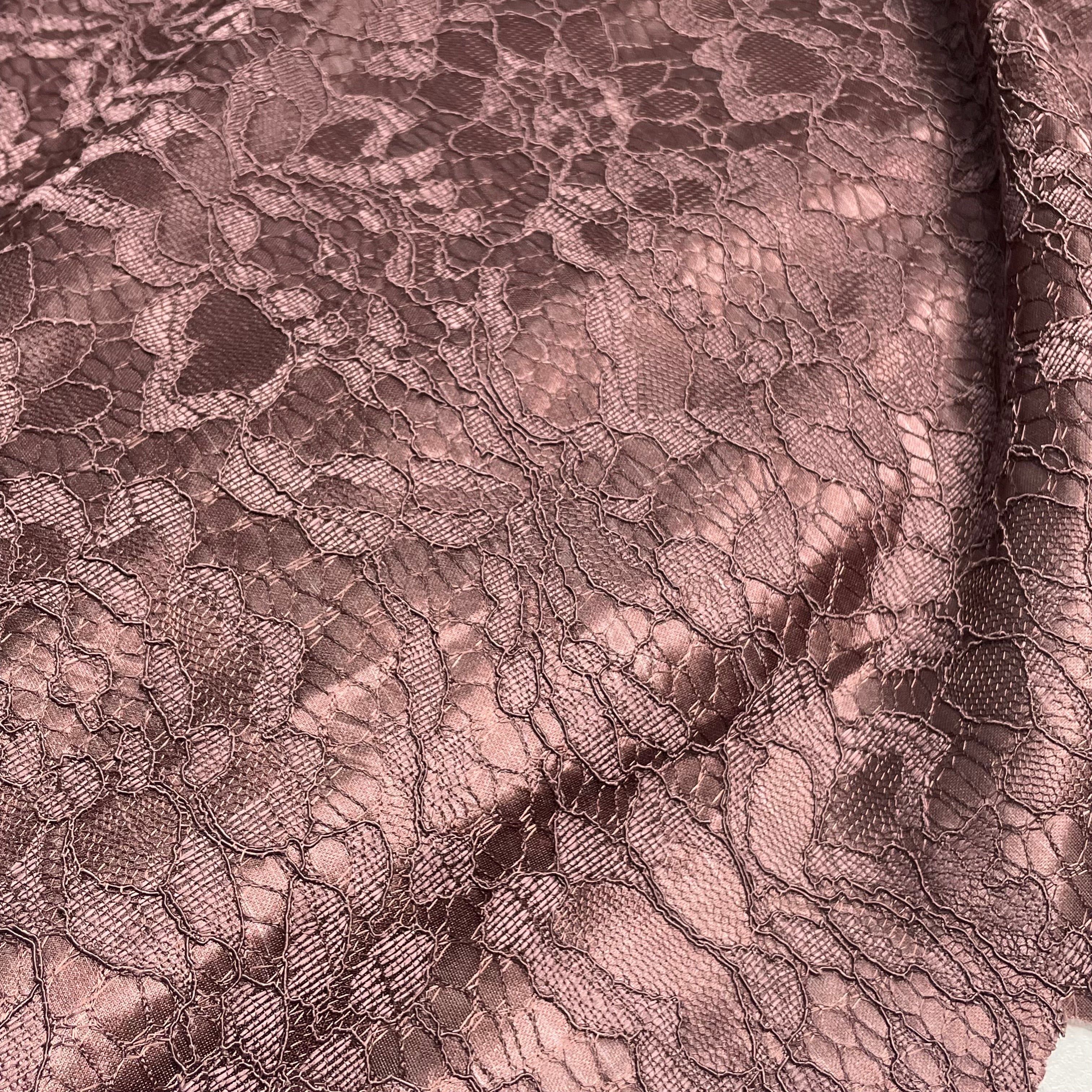 Renda Hope Lace Dublada com Cetim Marrom