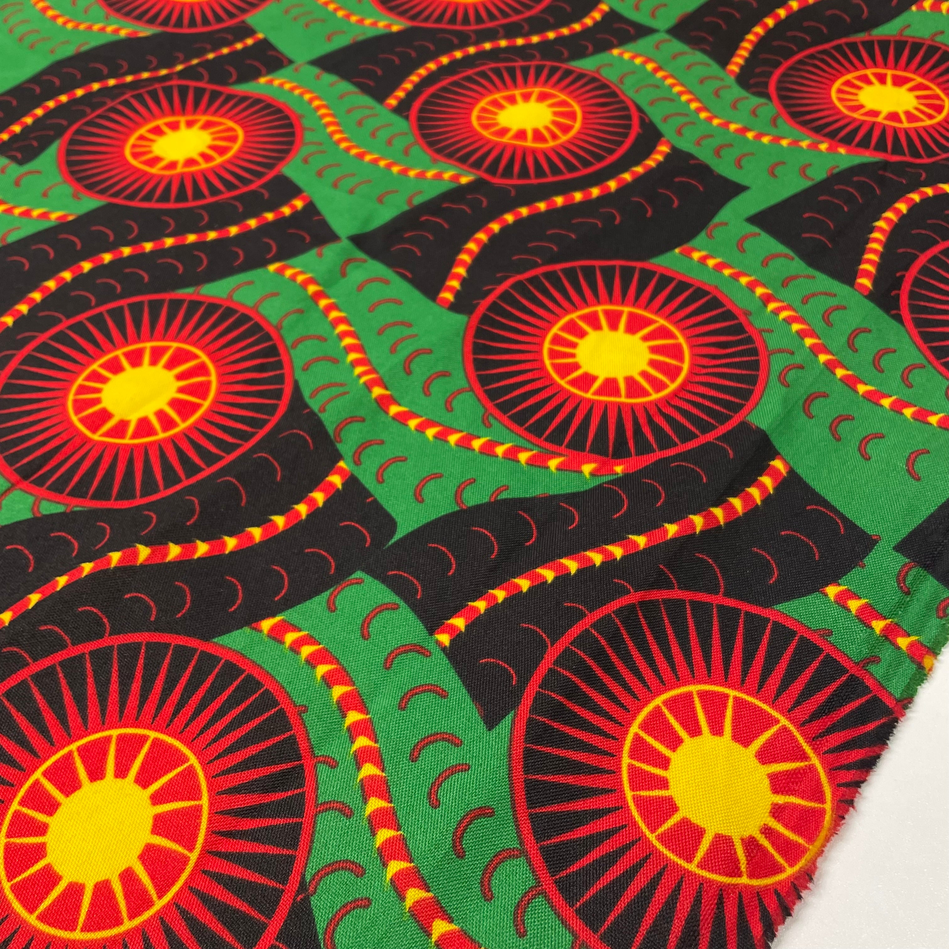 Oxford Étnico Mandala Tribal Verde e Vermelho