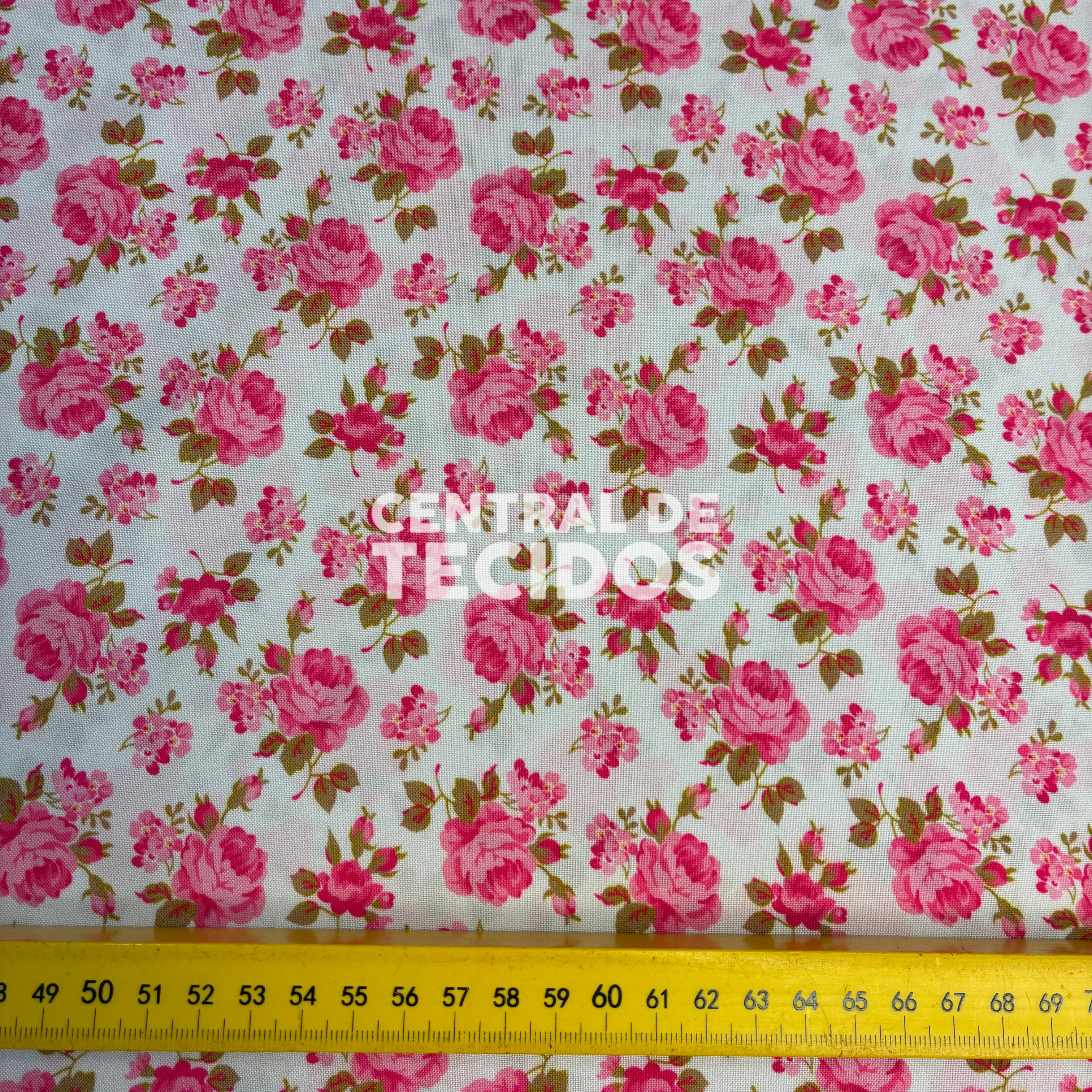 Oxfordine Digital Floral Rosa