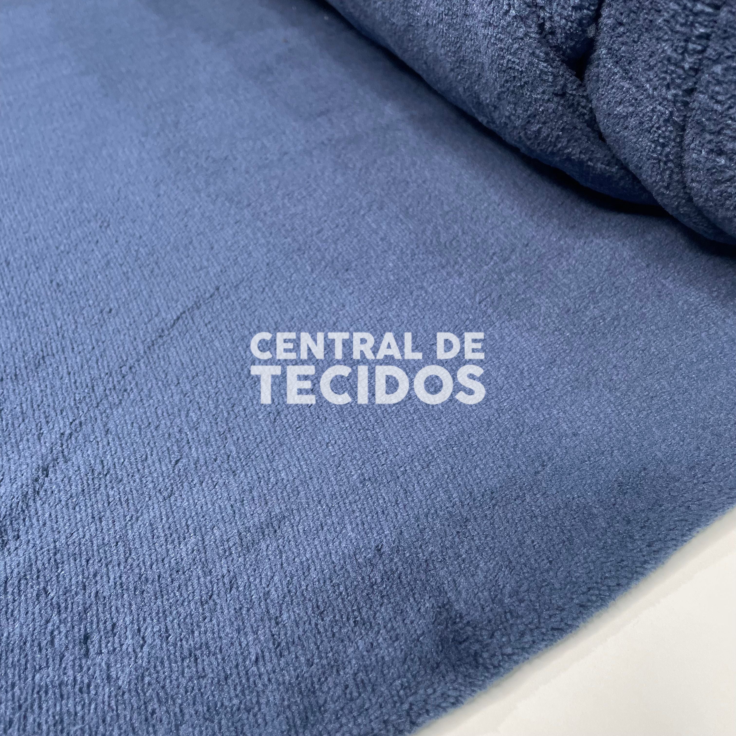 Fleece Liso Azul Marinho