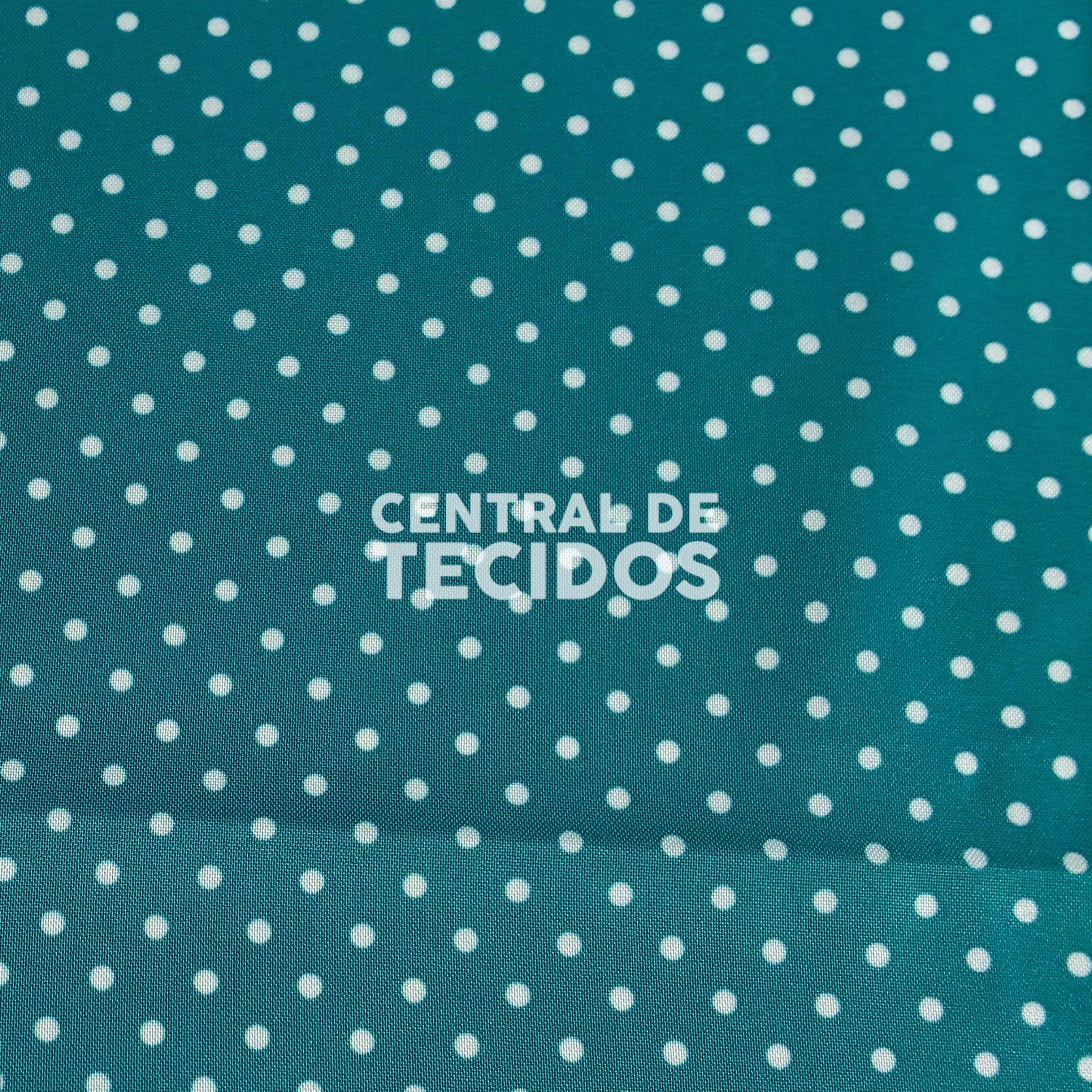 Oxfordine Digital Poá 3mm Fundo Ciano