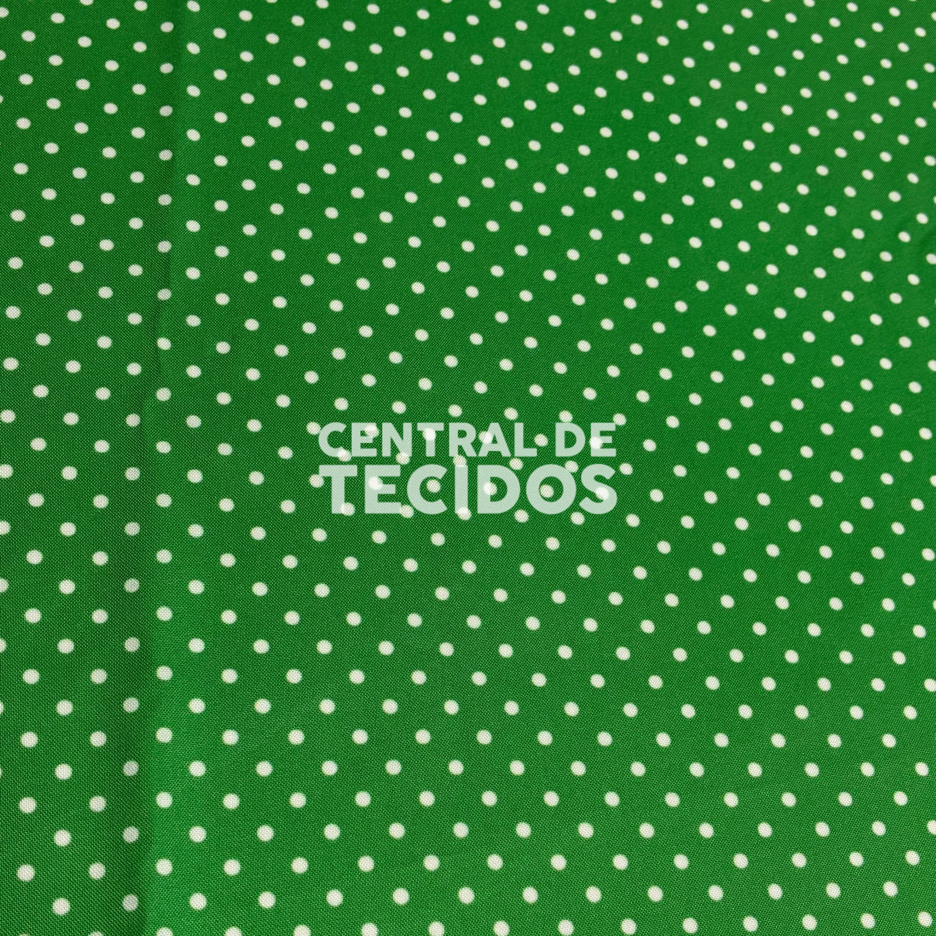 Oxfordine Digital Poá 3mm Fundo Verde