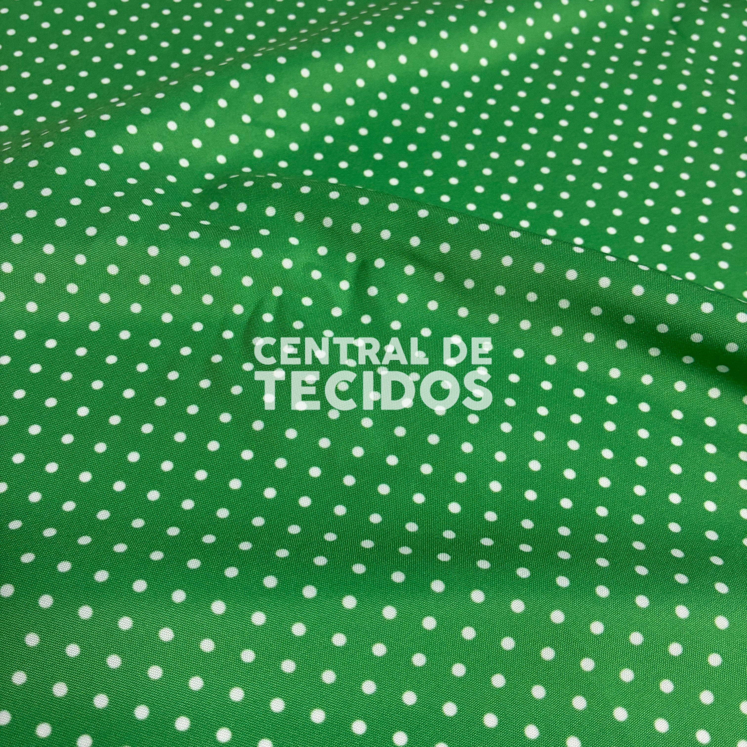 Oxfordine Digital Poá 3mm Fundo Verde