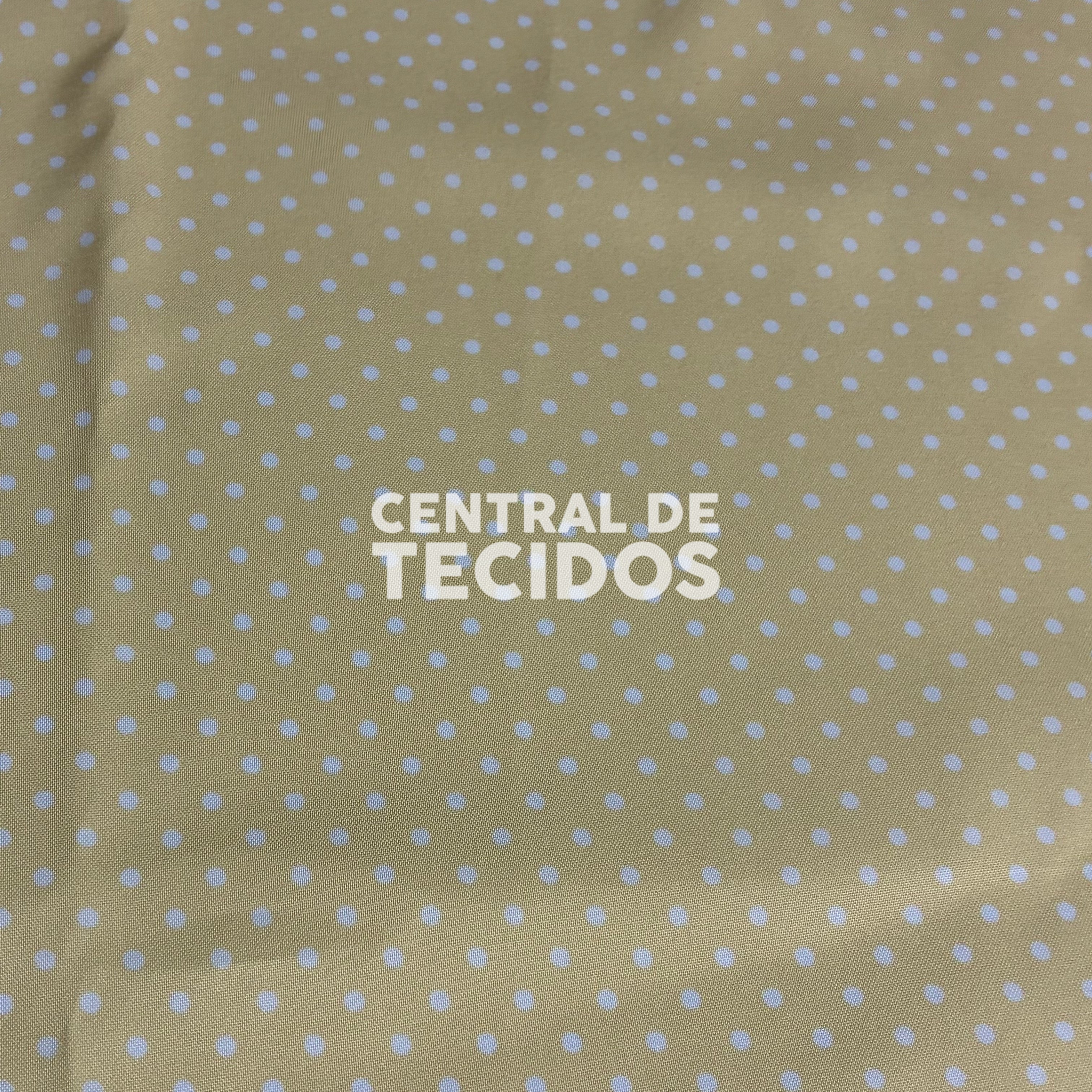 Oxfordine Digital Poá 3mm Fundo Amarelo Bebê