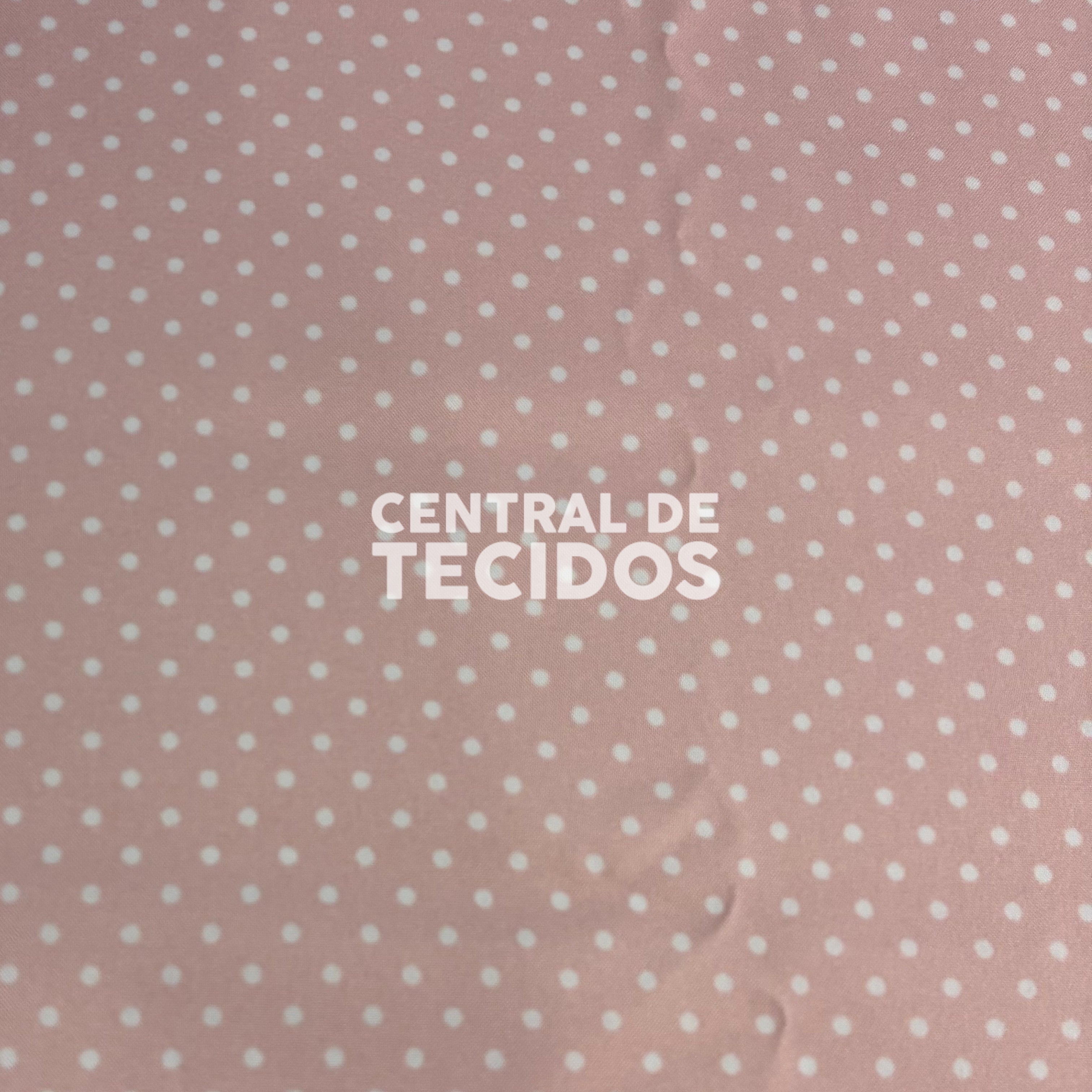 Oxfordine Digital Poá 3mm Fundo Rosa Bebê