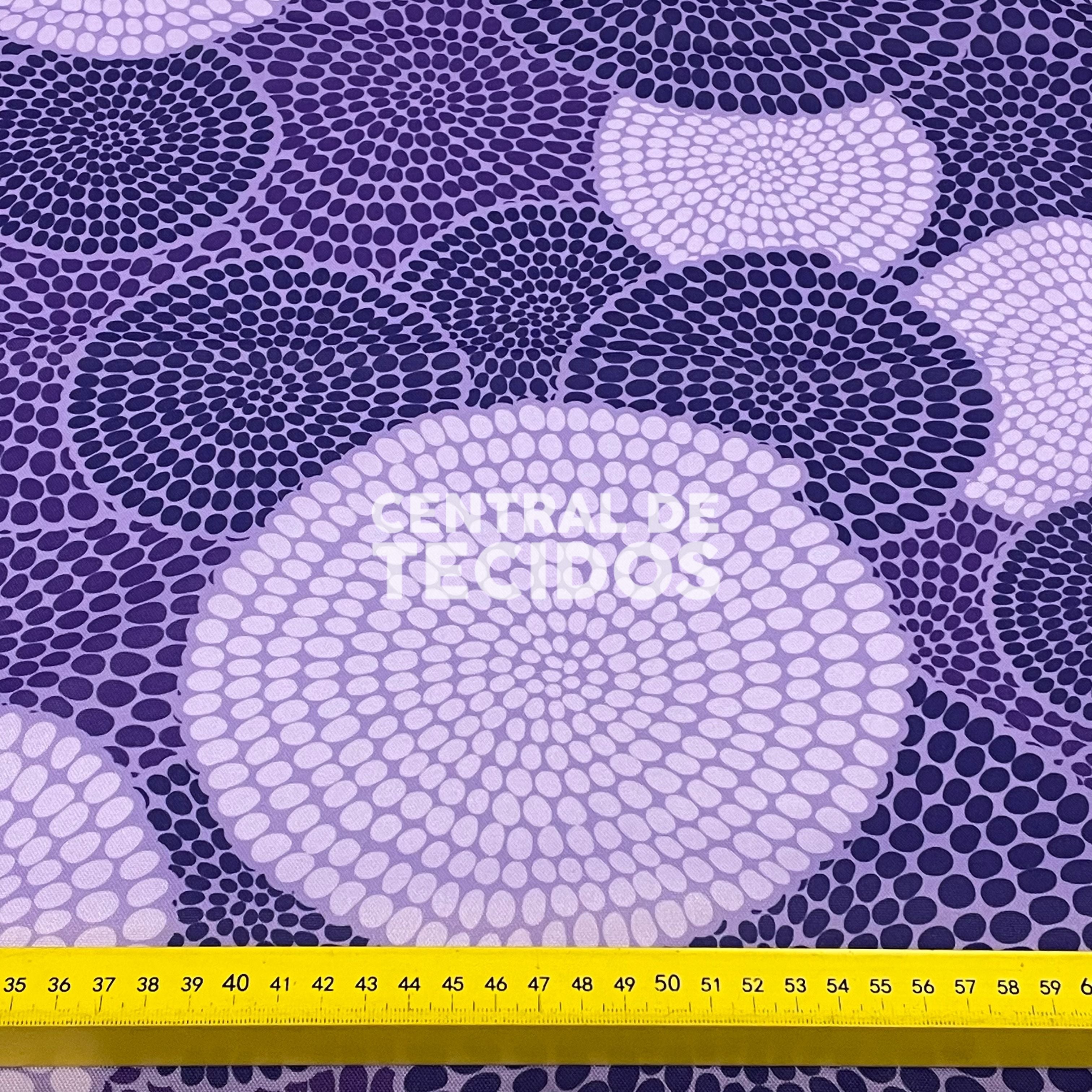 Oxford Digital Étnico Círculos Roxo
