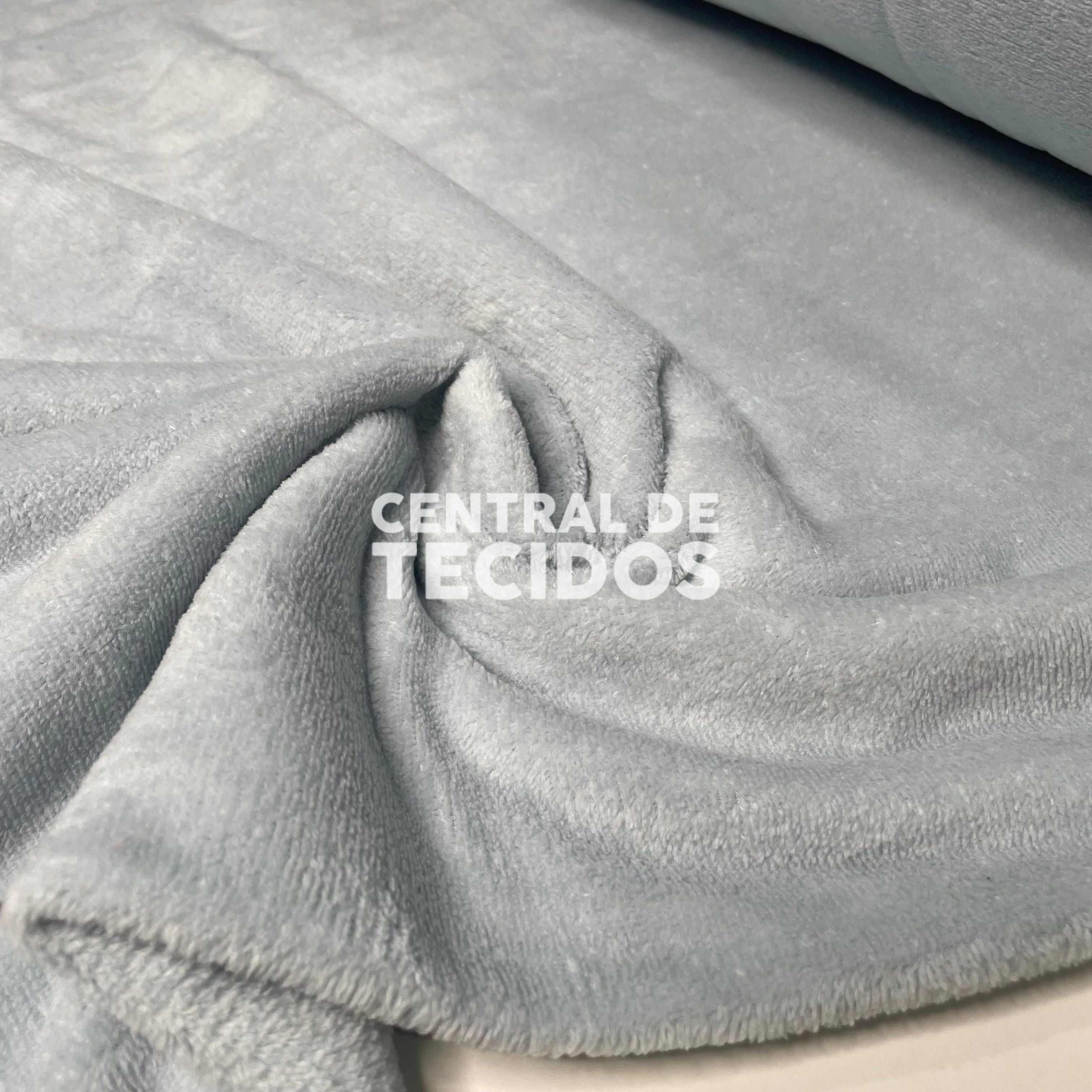 Fleece Liso Azul Bebê