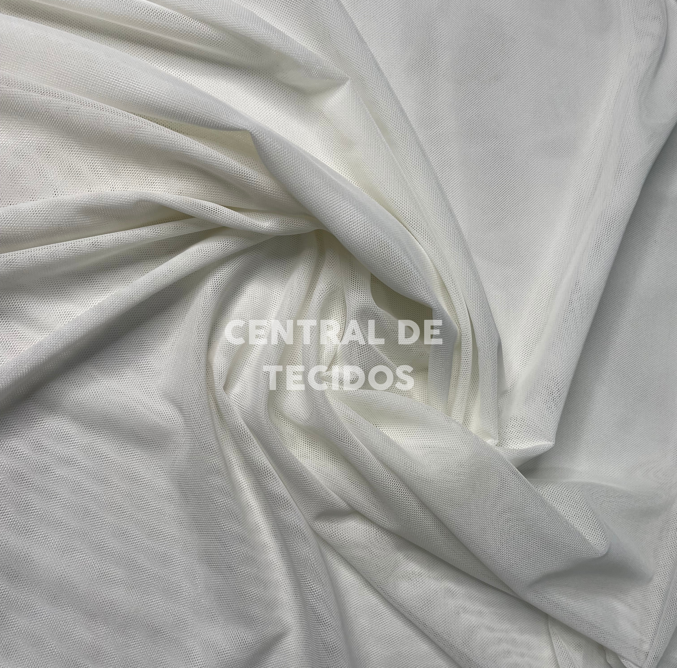 Tule de Malha Off White