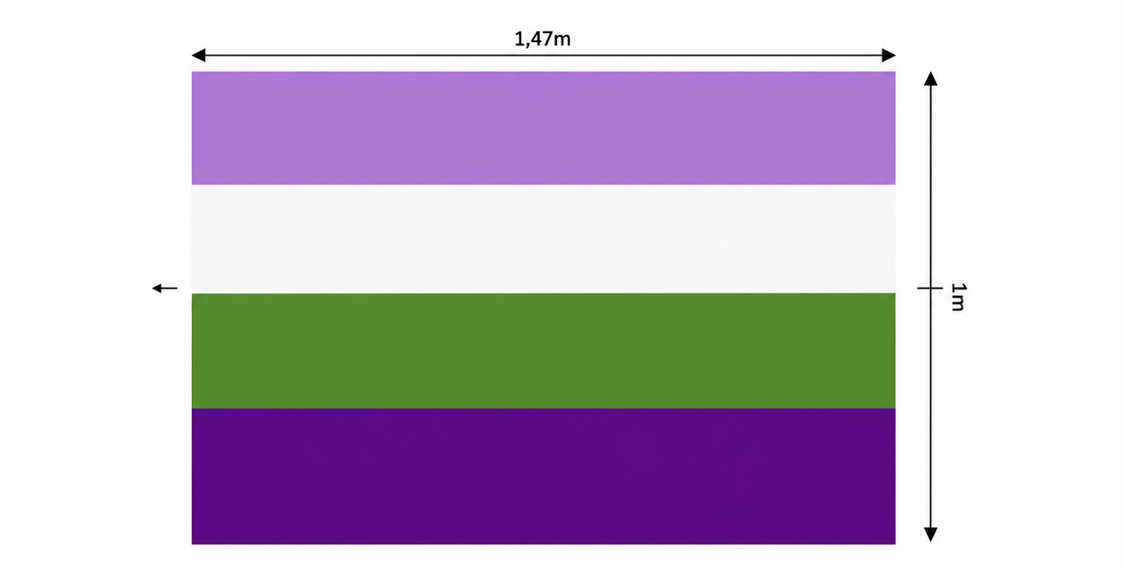 Bandeira em Microtel Orgulho Queer