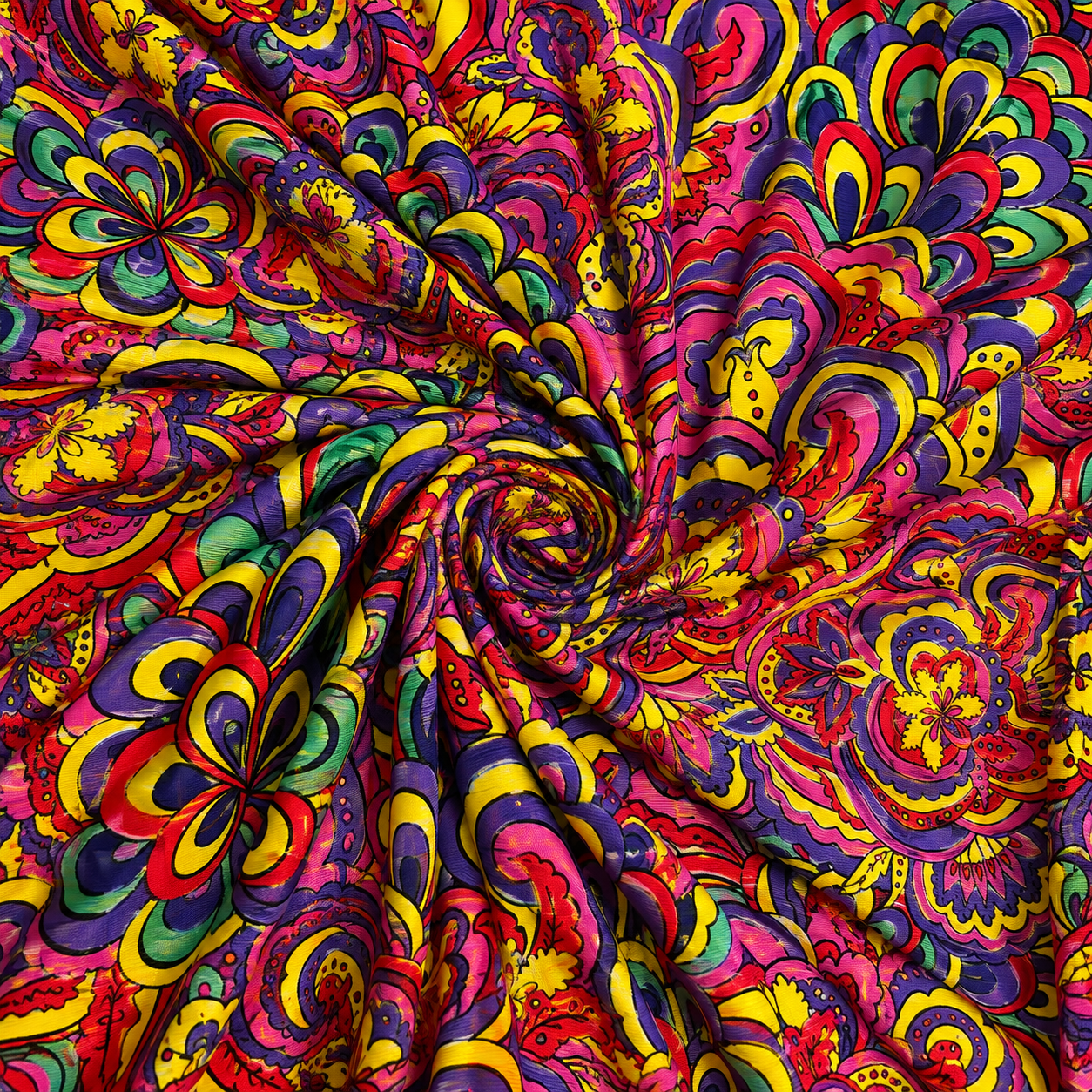 Oxford Digital Floral Psicodélica Vibrante