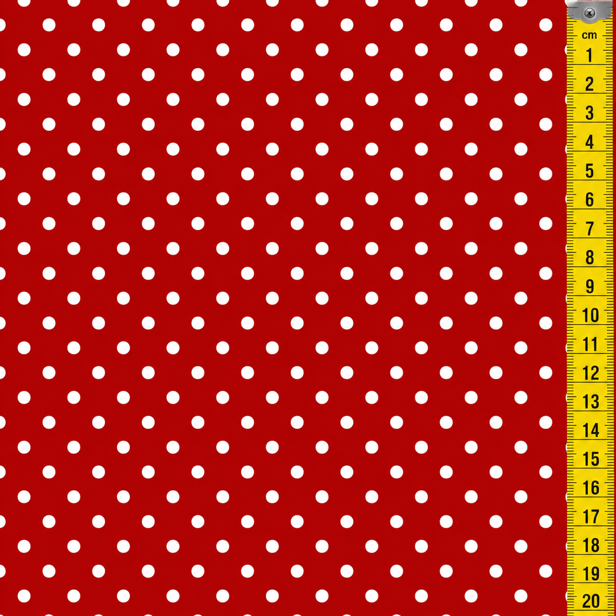 Oxford Digital Poá PP Branco Fundo Vermelho