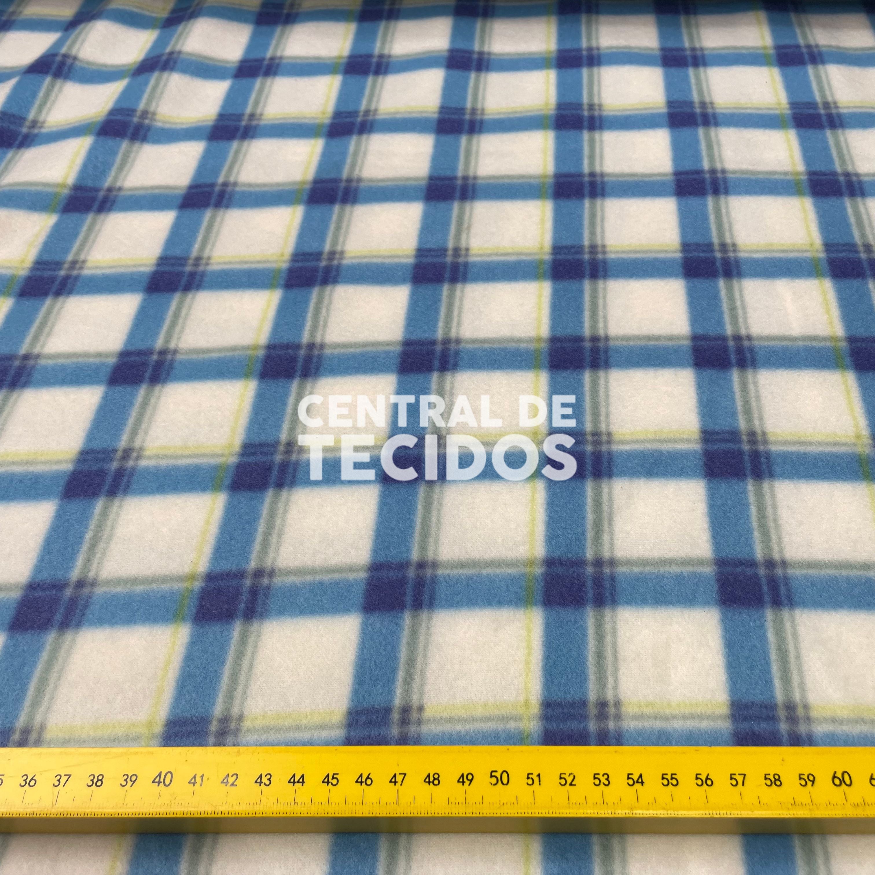 Soft Térmico Xadrez Azul e Verdinho