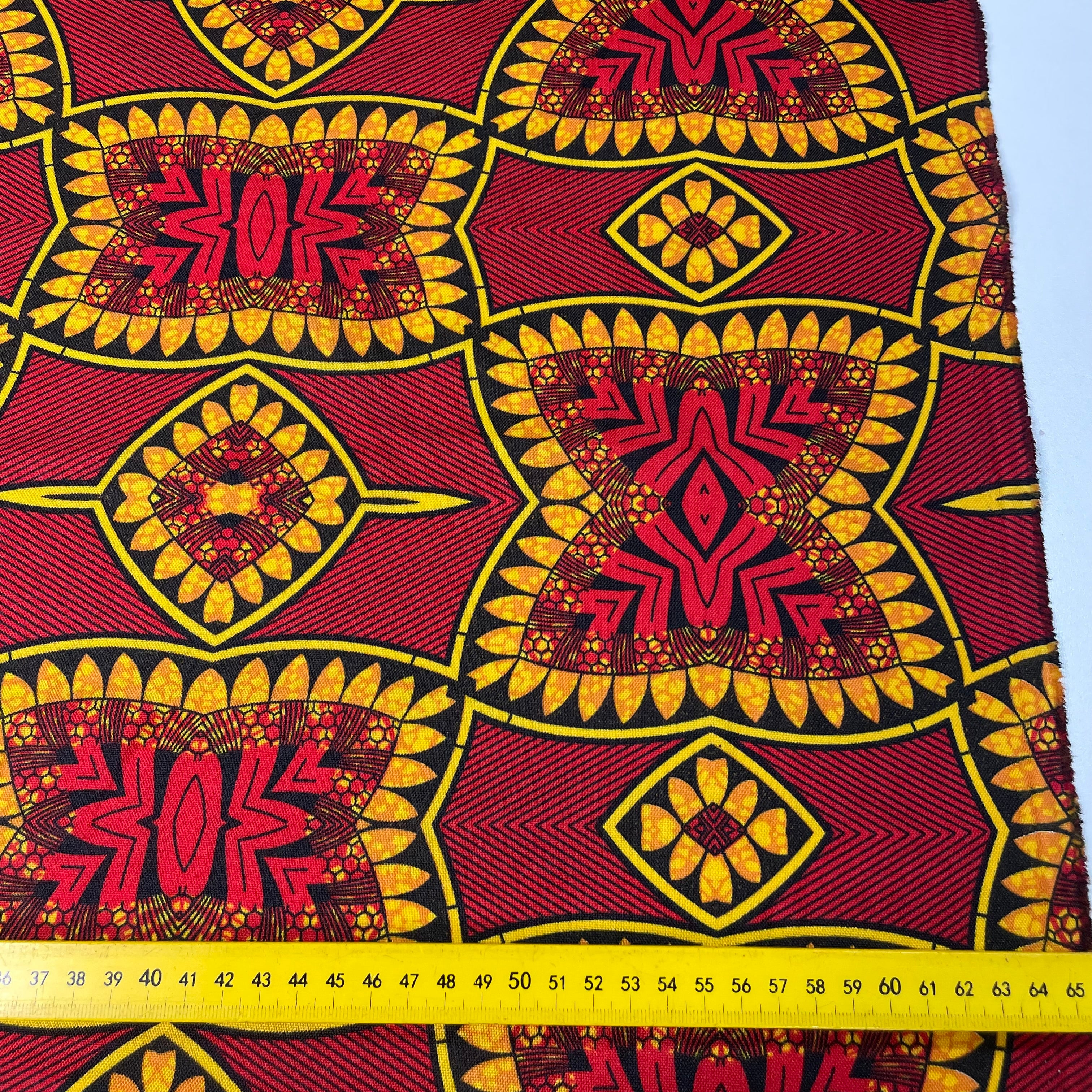 Oxford Étnico Esmeralda Amarelo e Vermelho