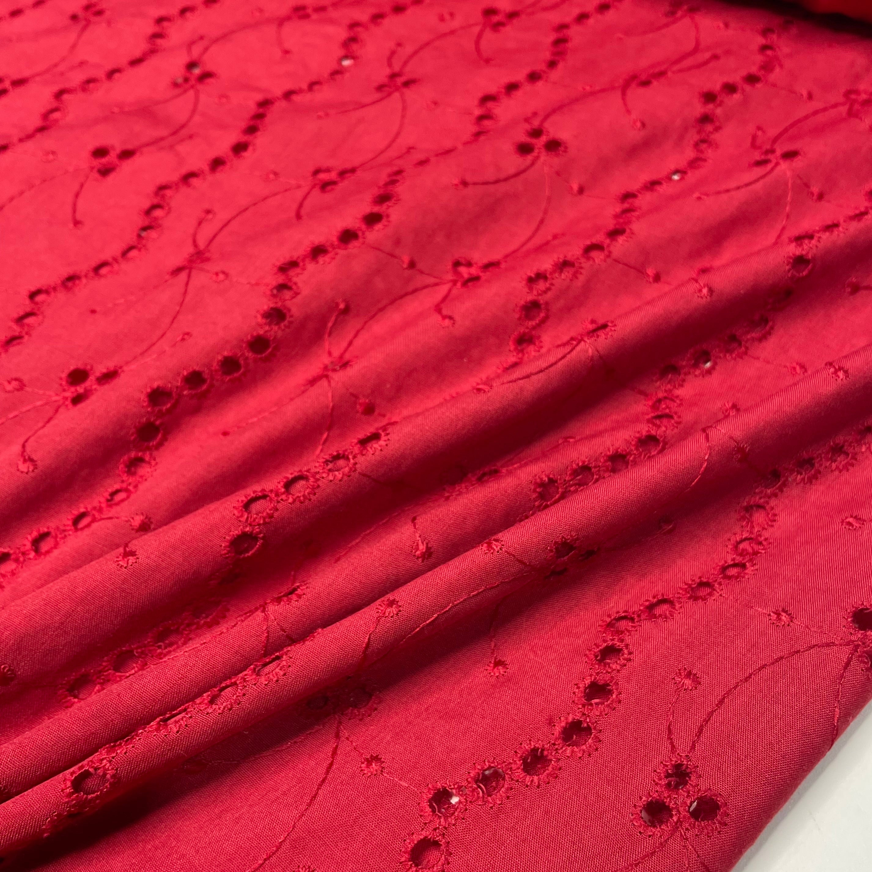 Laise Bordado Vermelho Bordô