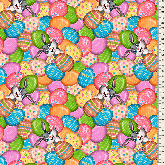 Microtel Digital Páscoa Coelho e Ovos Coloridos