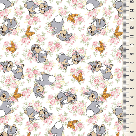 Microtel Digital Coelho e Borboletas Floral