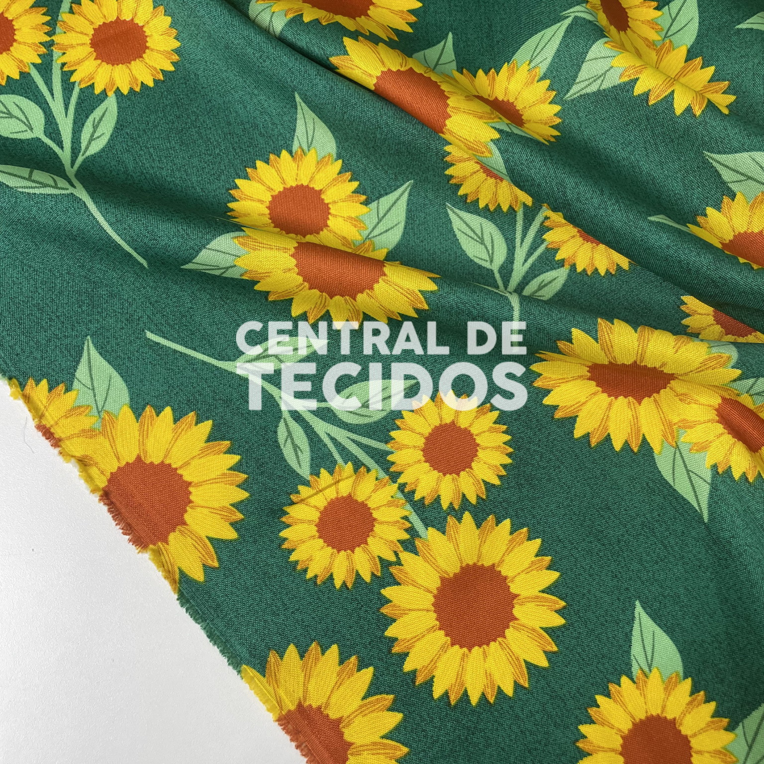 Oxford Girassol Fundo Verde