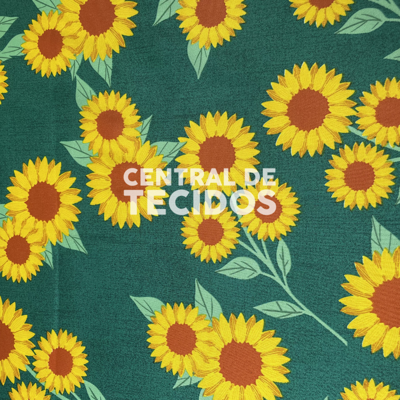 Oxford Girassol Fundo Verde