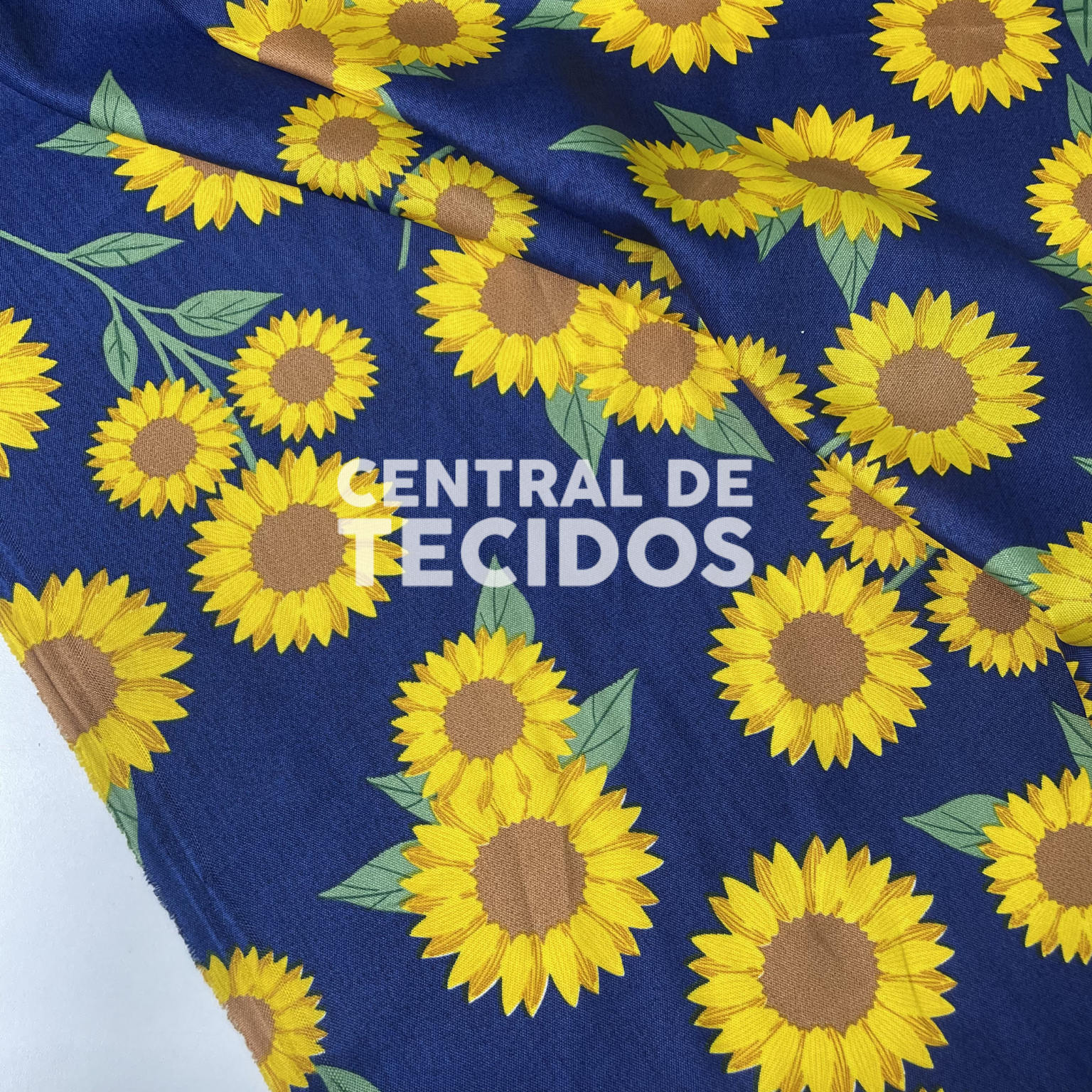 Oxford Girassol Fundo Azul