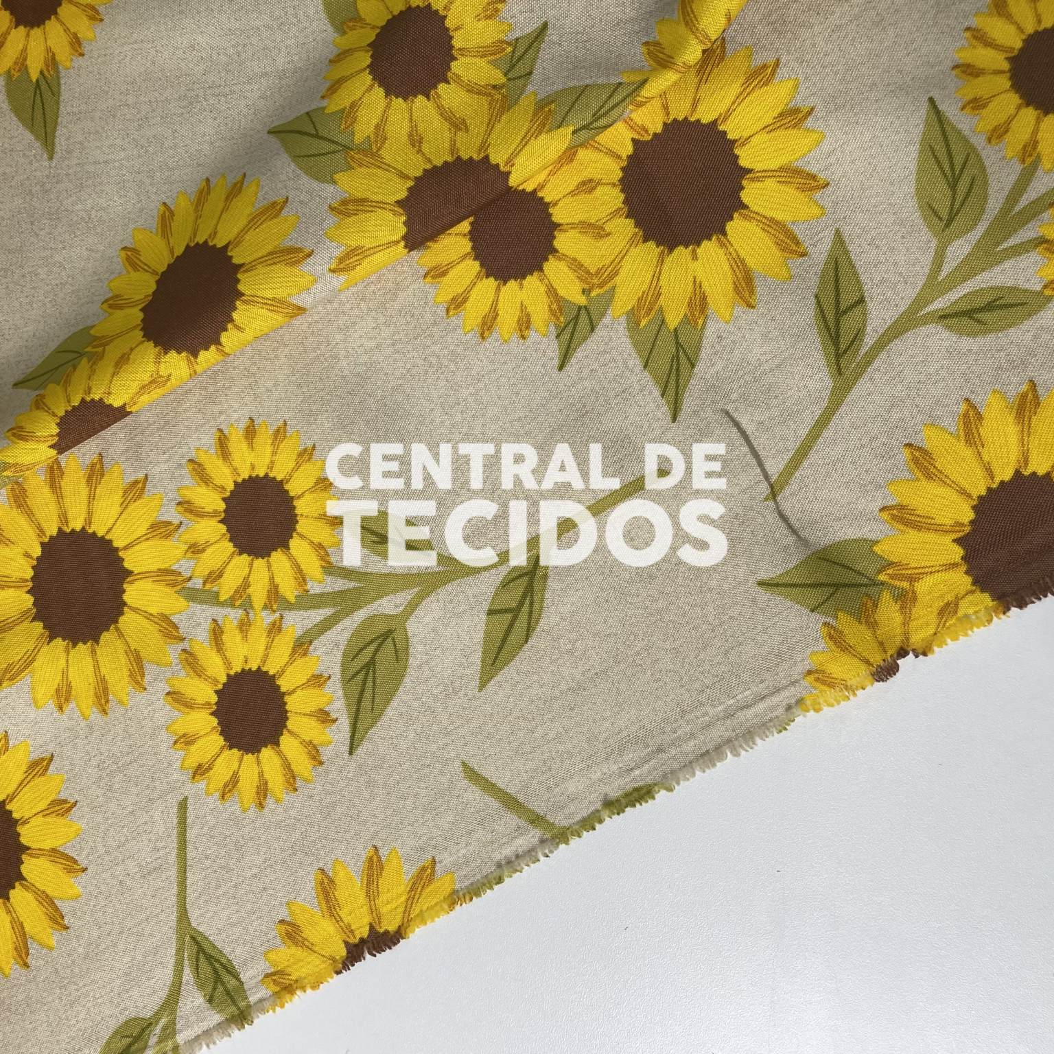 Oxford Girassol Fundo Bege