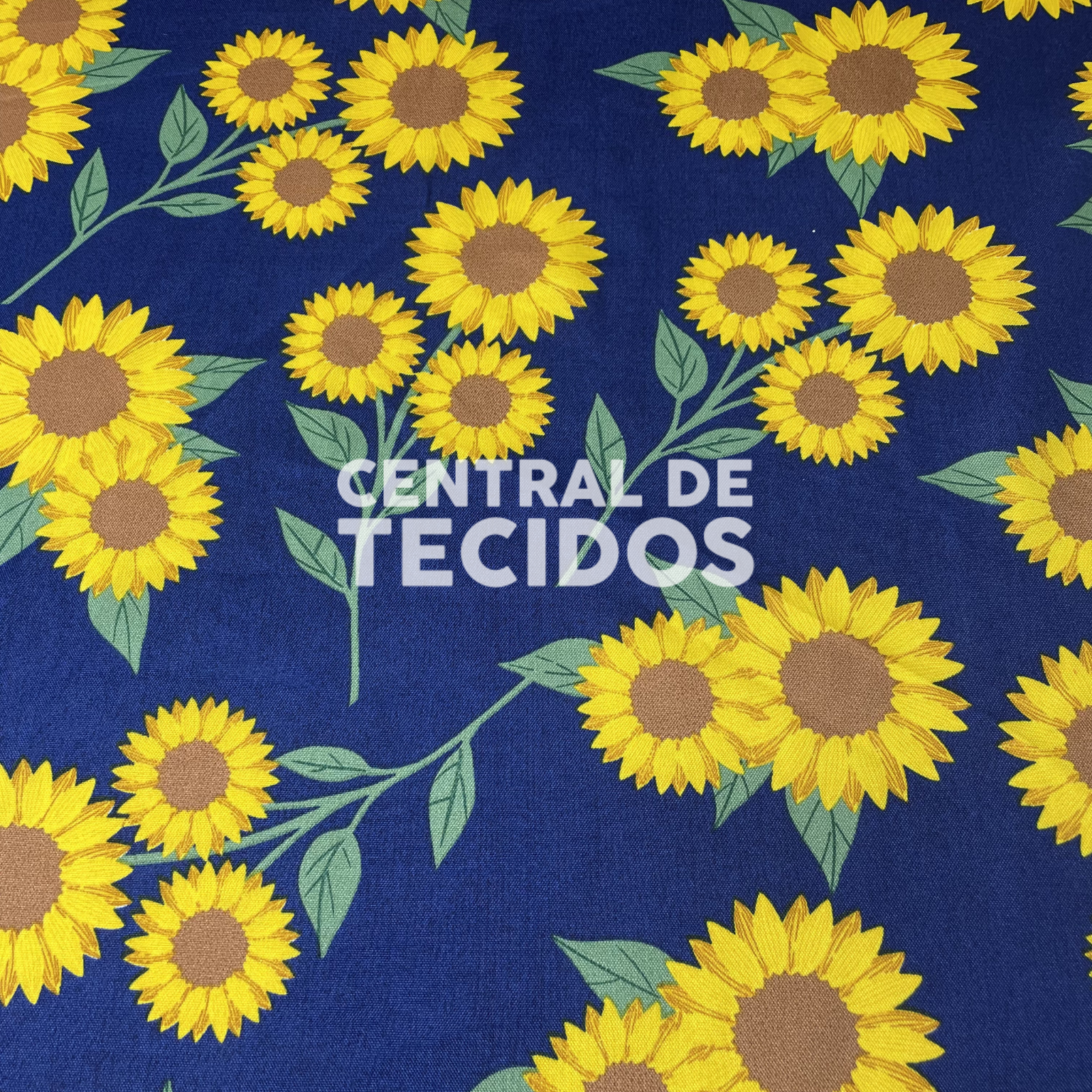 Oxford Girassol Fundo Azul