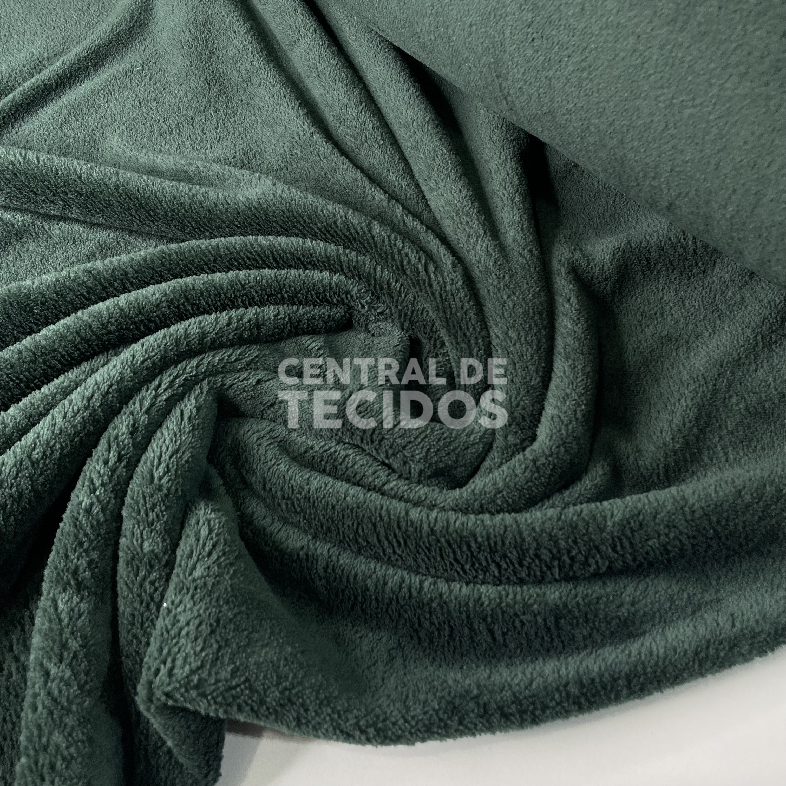 Fleece Liso Verde Esmeralda