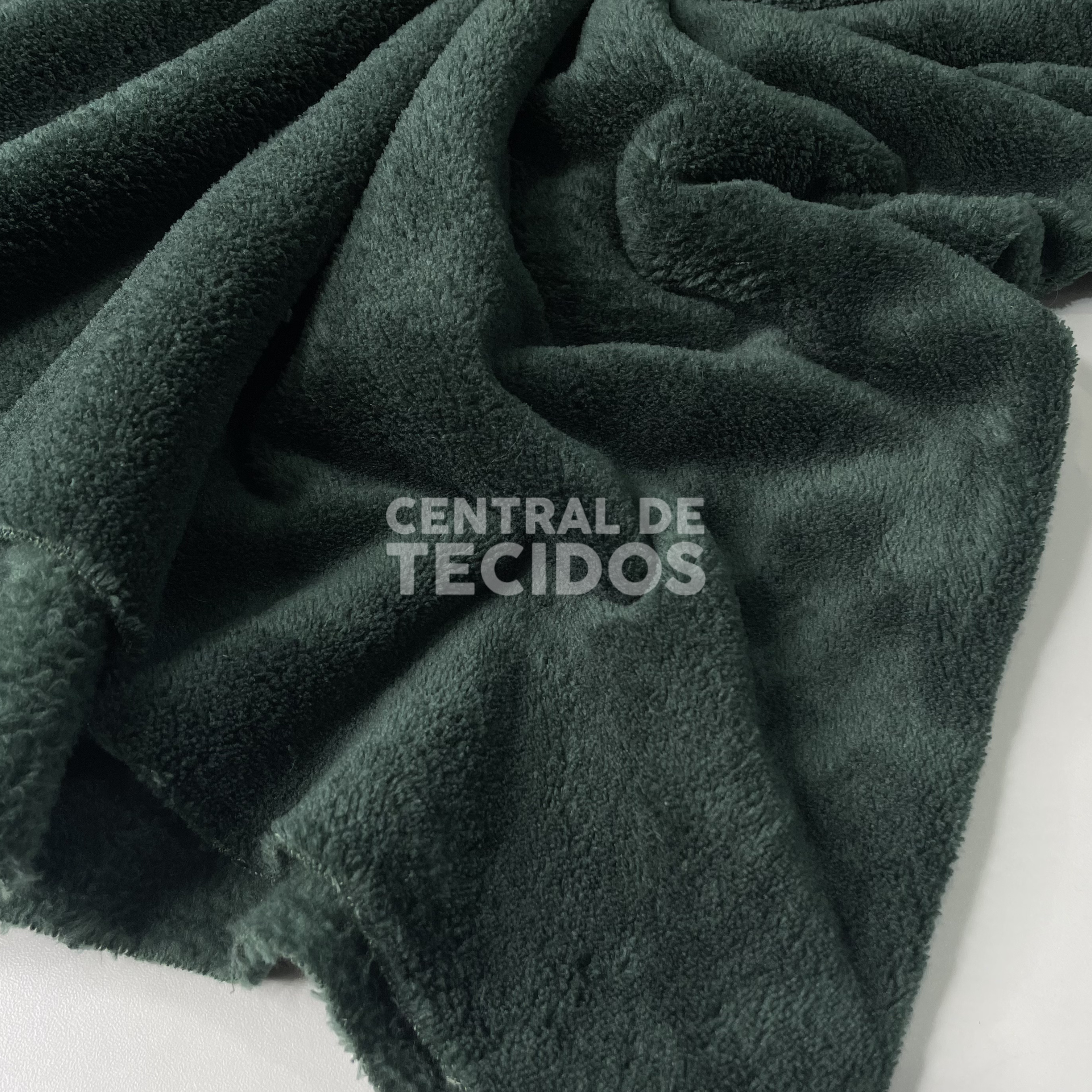 Fleece Liso Verde Esmeralda