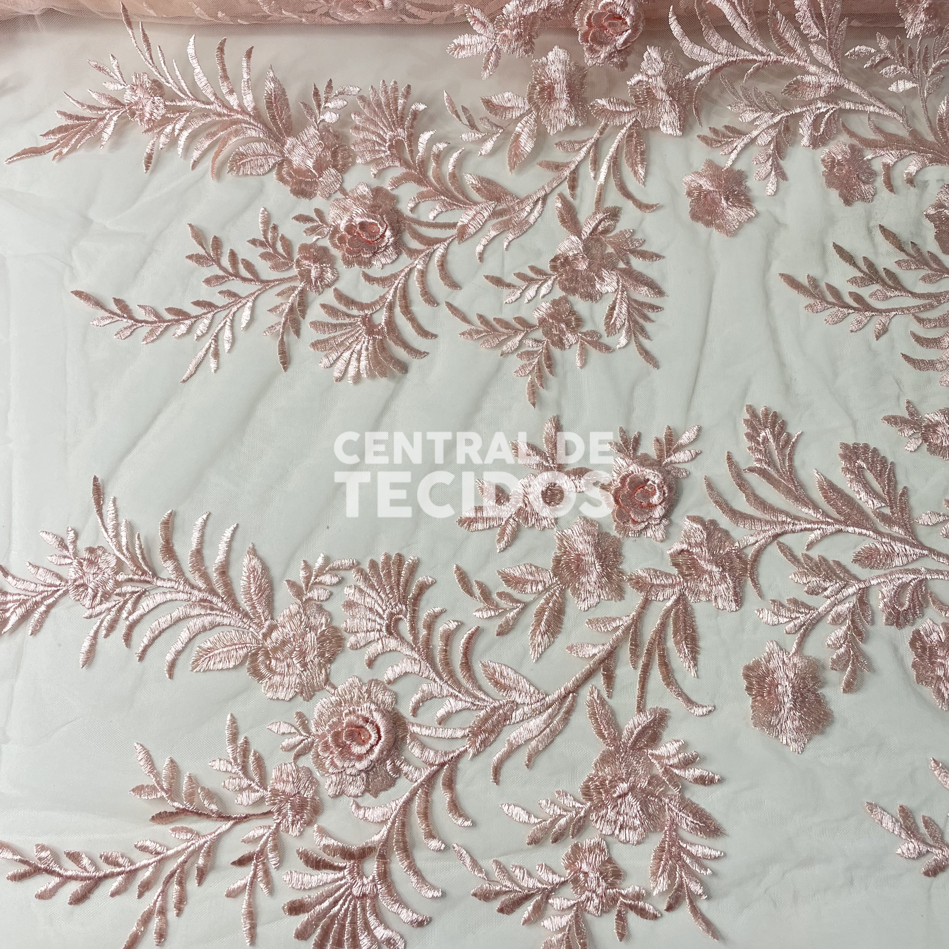 Tule Bordado London 3D Rose