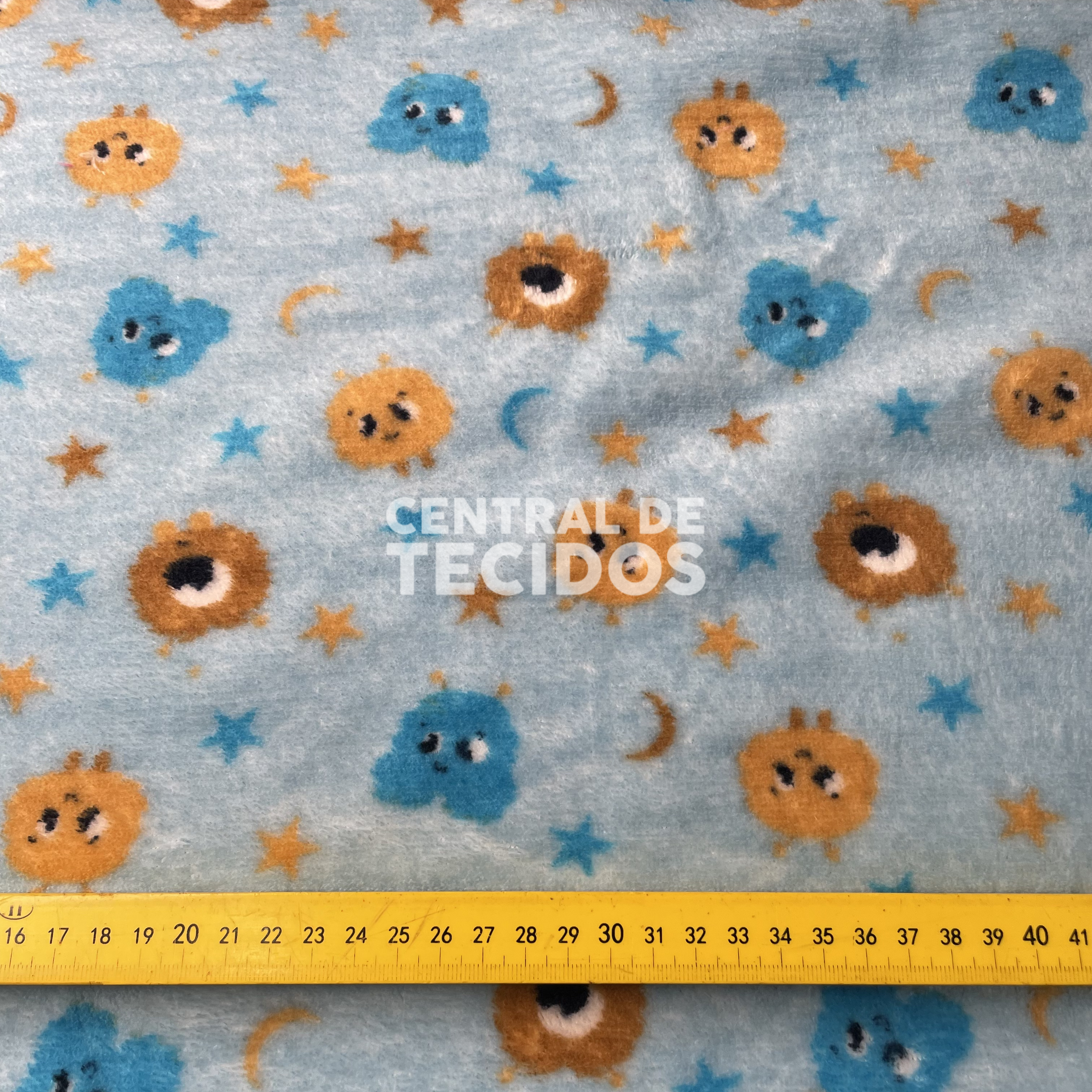 Fleece Térmica Azul Bichinhos