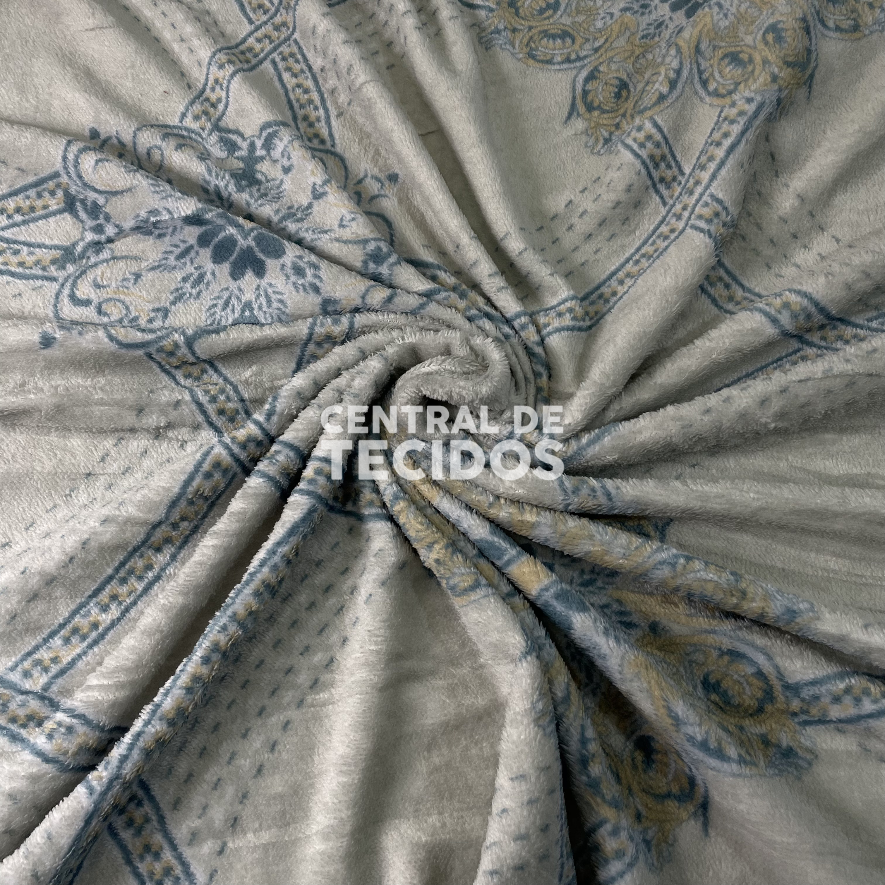 Manta Casal Fleece Cinza 180x220cm
