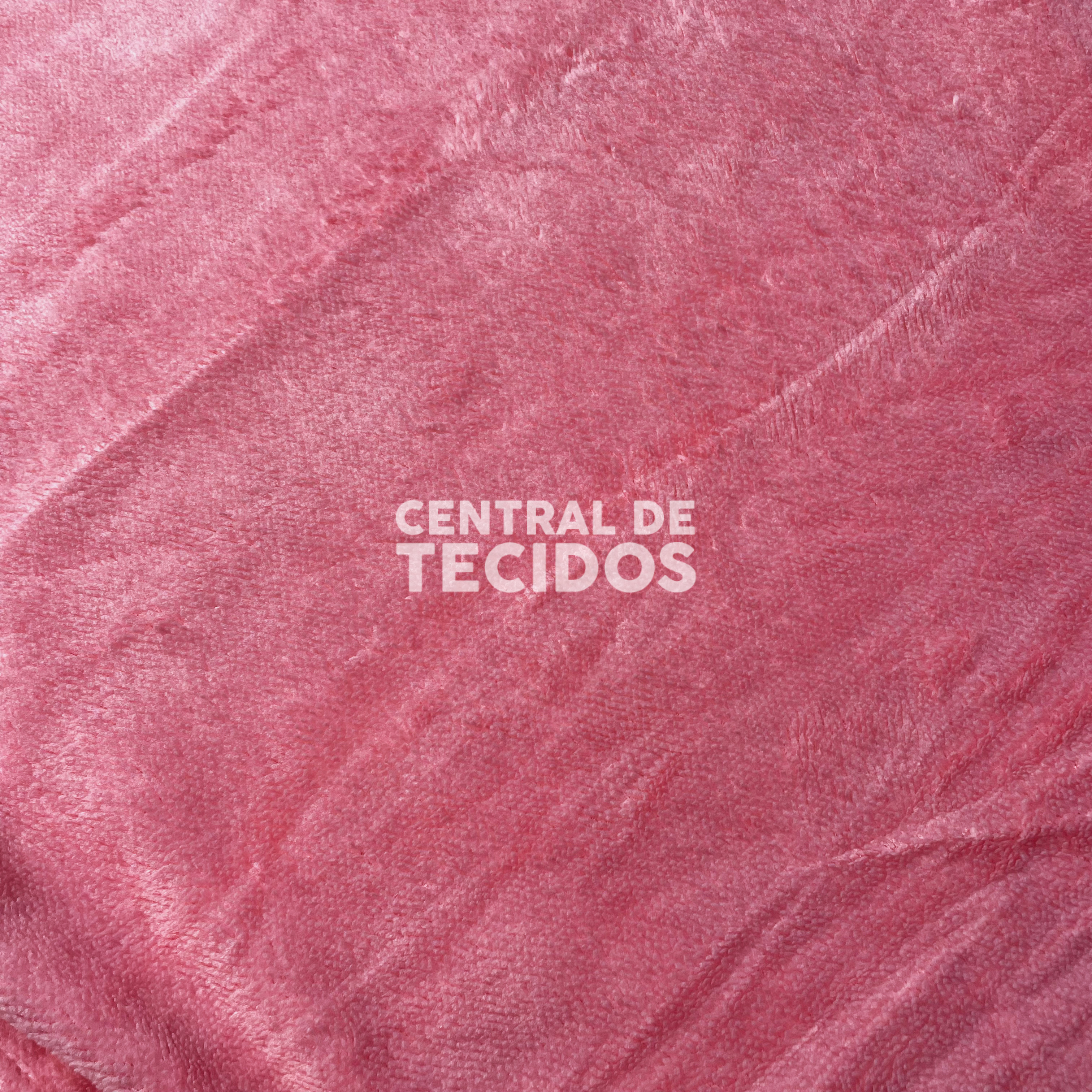 Manta Casal Fleece Liso Rosa 180x220cm