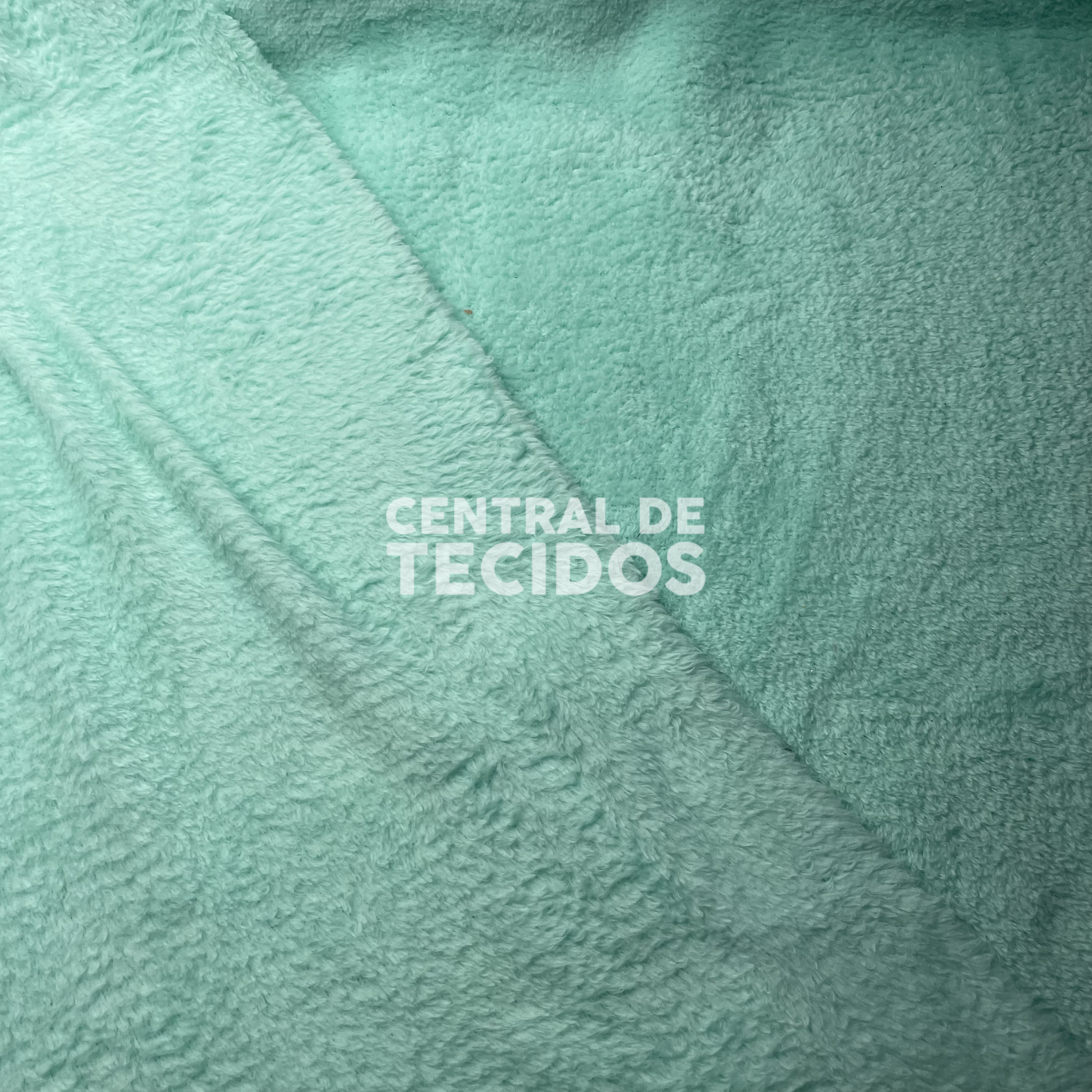 Fleece Liso Verde Água